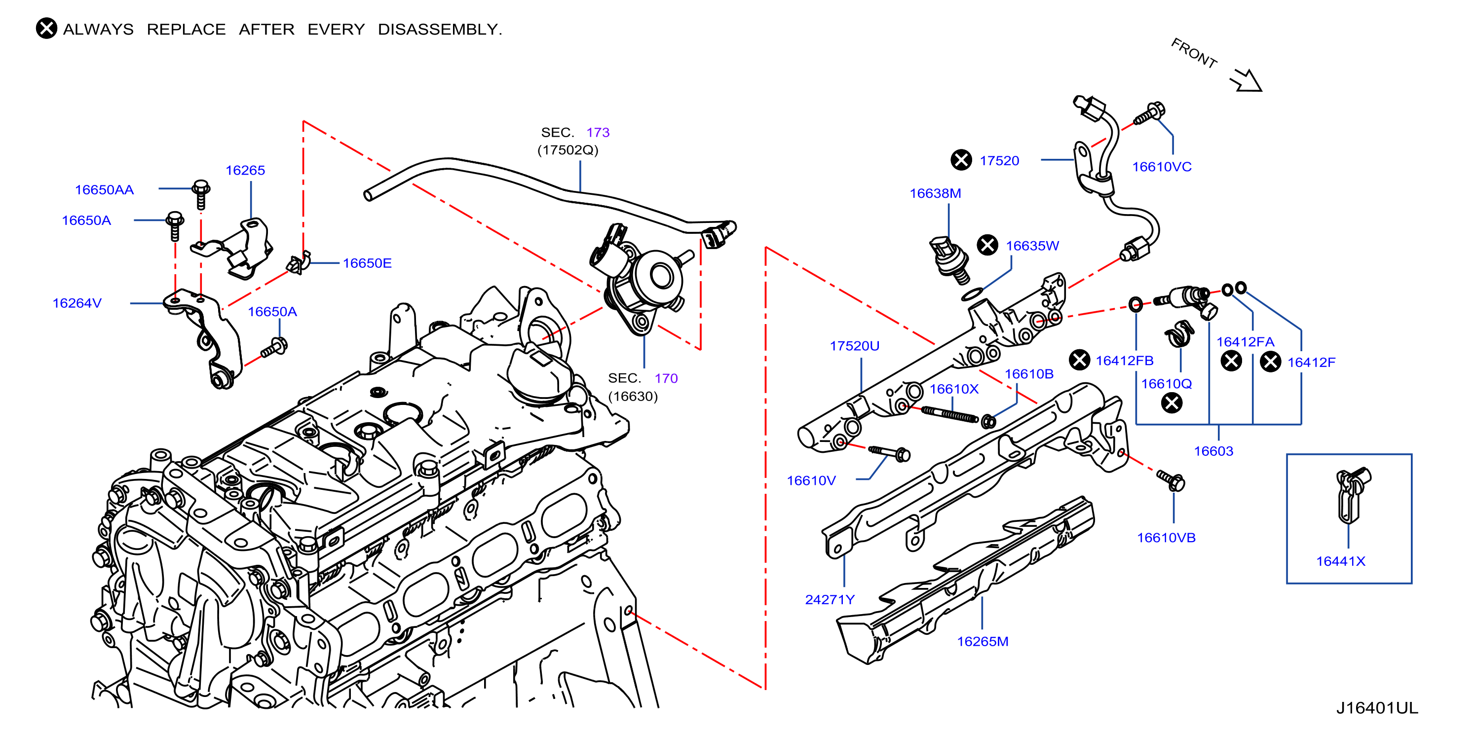 Full size assembly image of COLADOR DE COMBUSTIBLE Y MANGERA DE COMB (1/2)