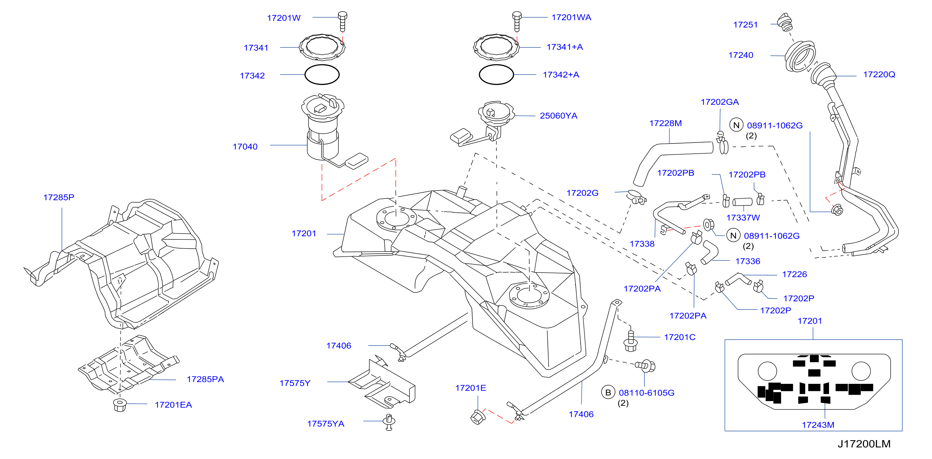 Diagram FUEL TANK for your 2008 INFINITI G35   