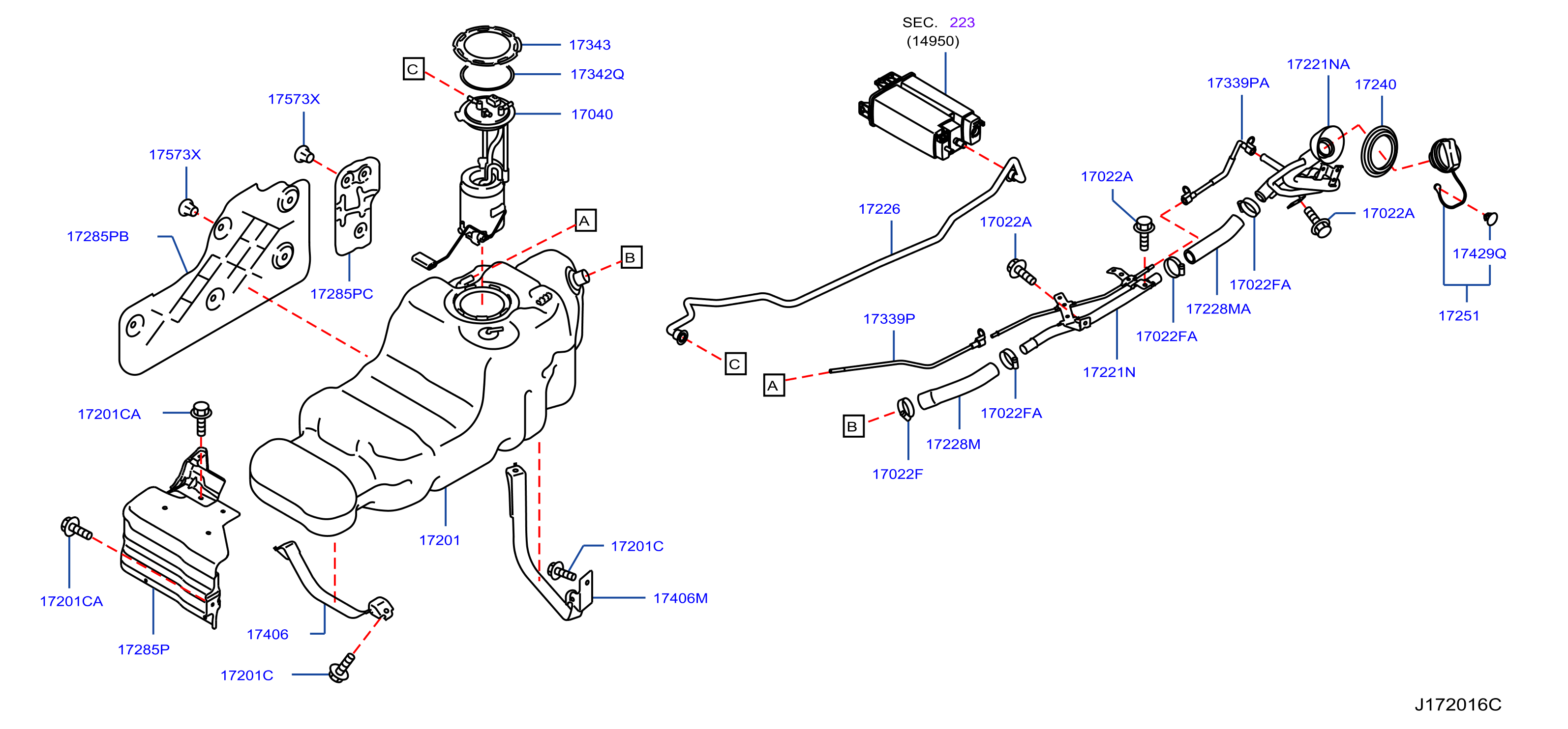 Diagram FUEL TANK for your 2004 INFINITI G35   