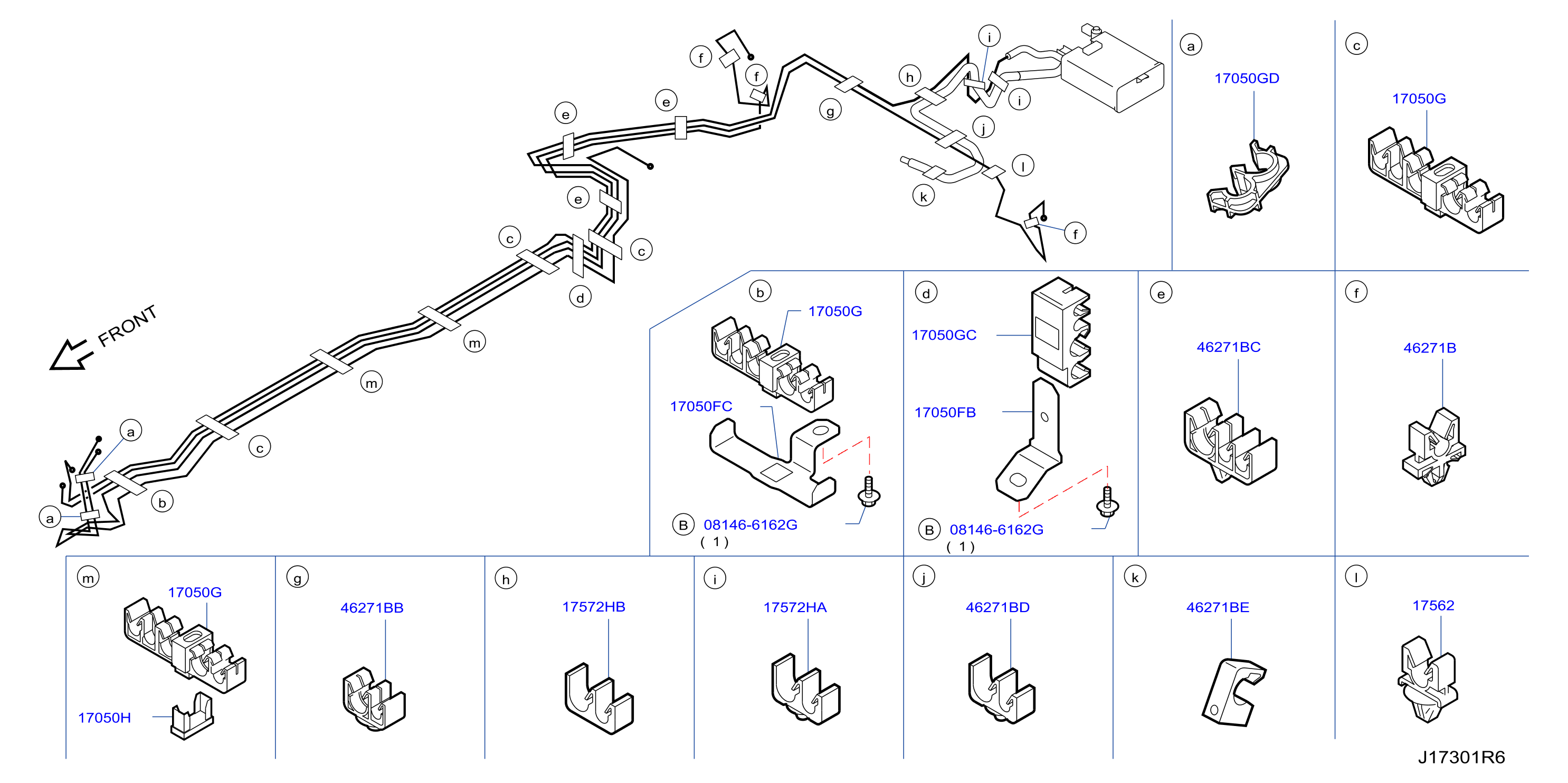 Diagram FUEL PIPING for your INFINITI Q40  