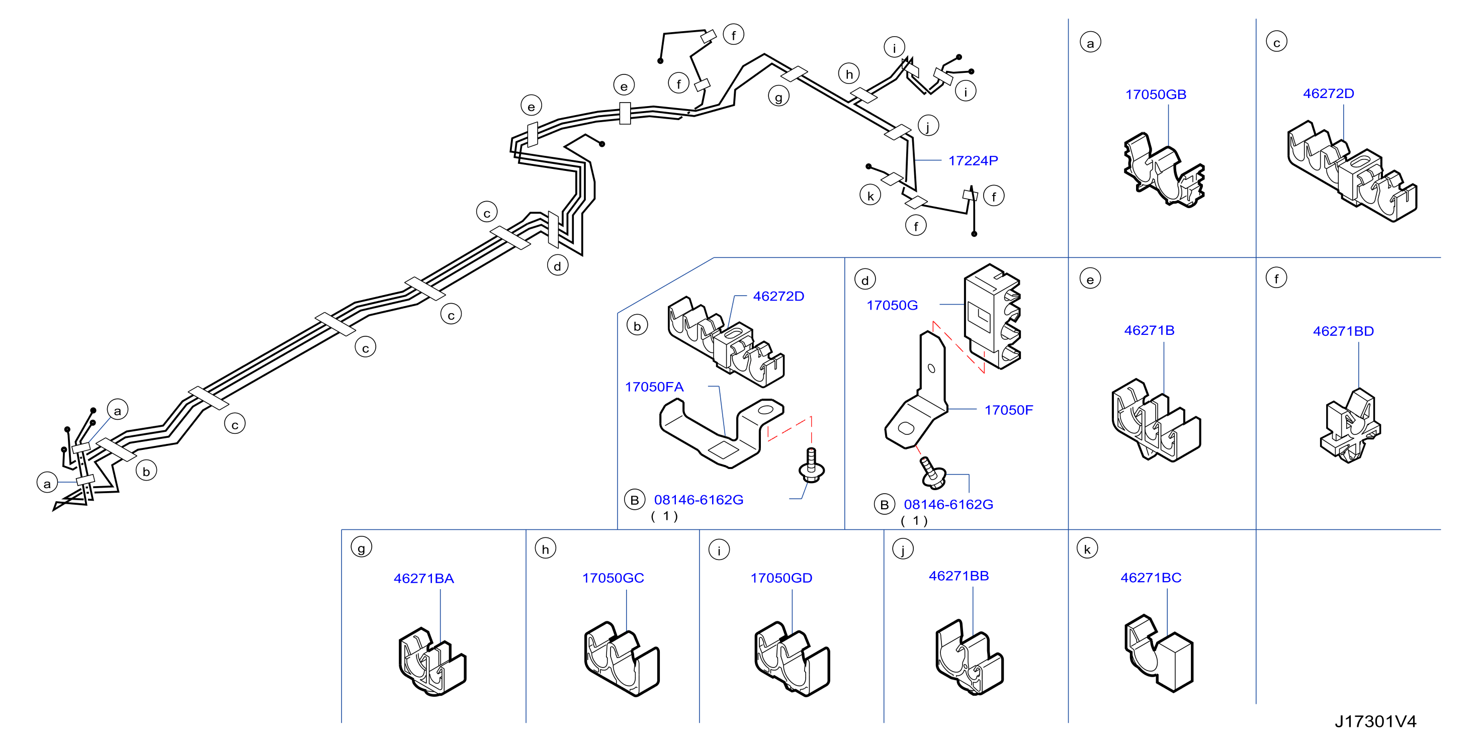 Diagram FUEL PIPING for your 1995 INFINITI