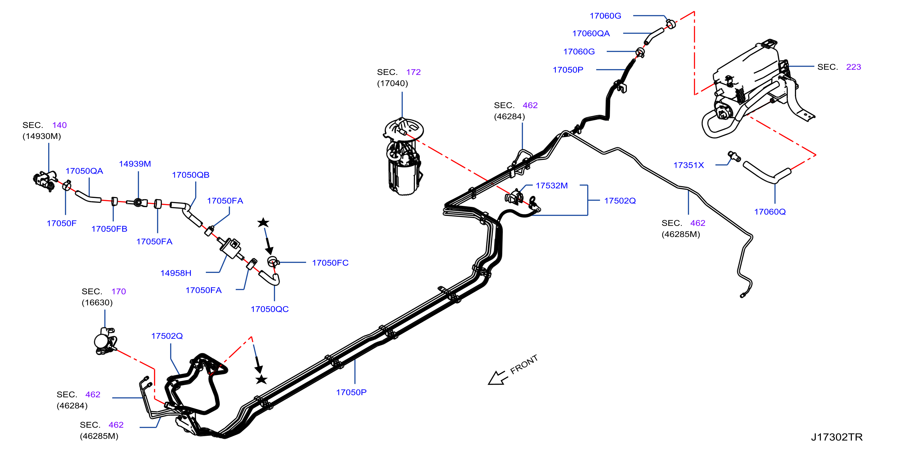 Full size assembly image of FUEL PIPING (1/4)