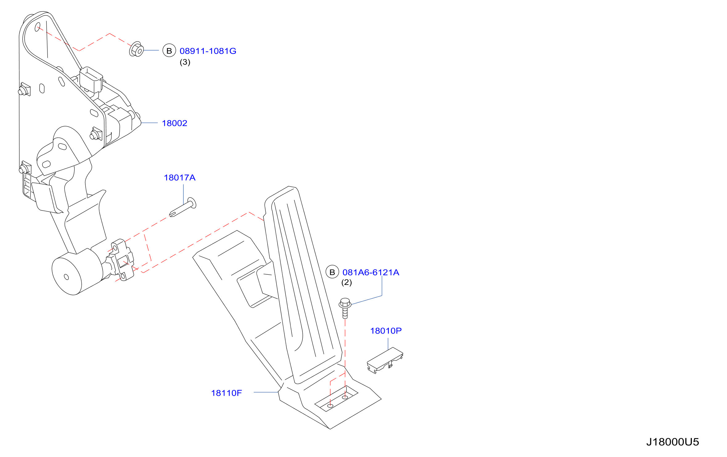 Diagram ACCELERATOR LINKAGE for your 2015 INFINITI M37  PREMIUM 