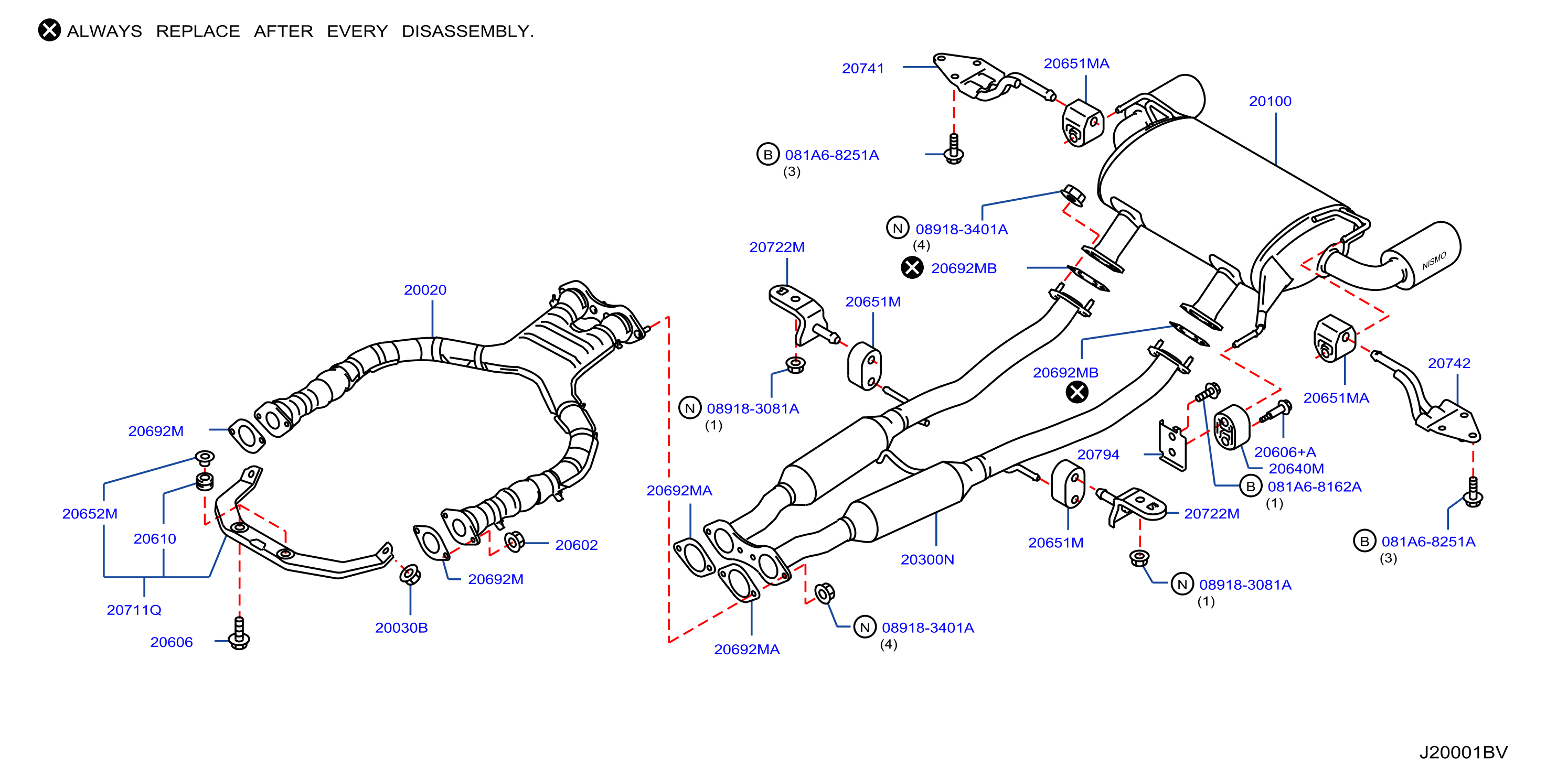 370z deals exhaust hanger