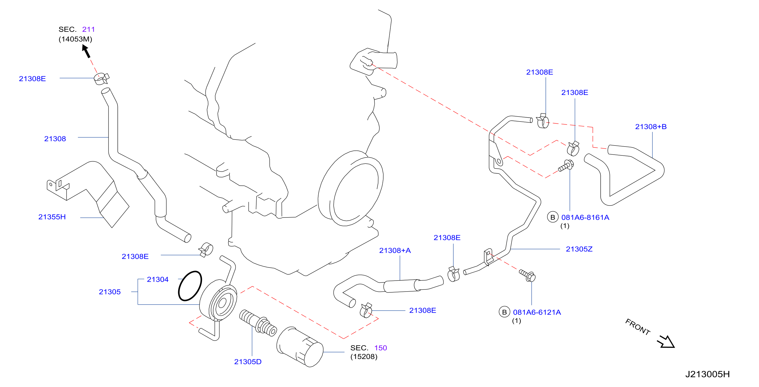 Diagram REFRIGERADOR DE ACEITE for your 2007 INFINITI FX35   