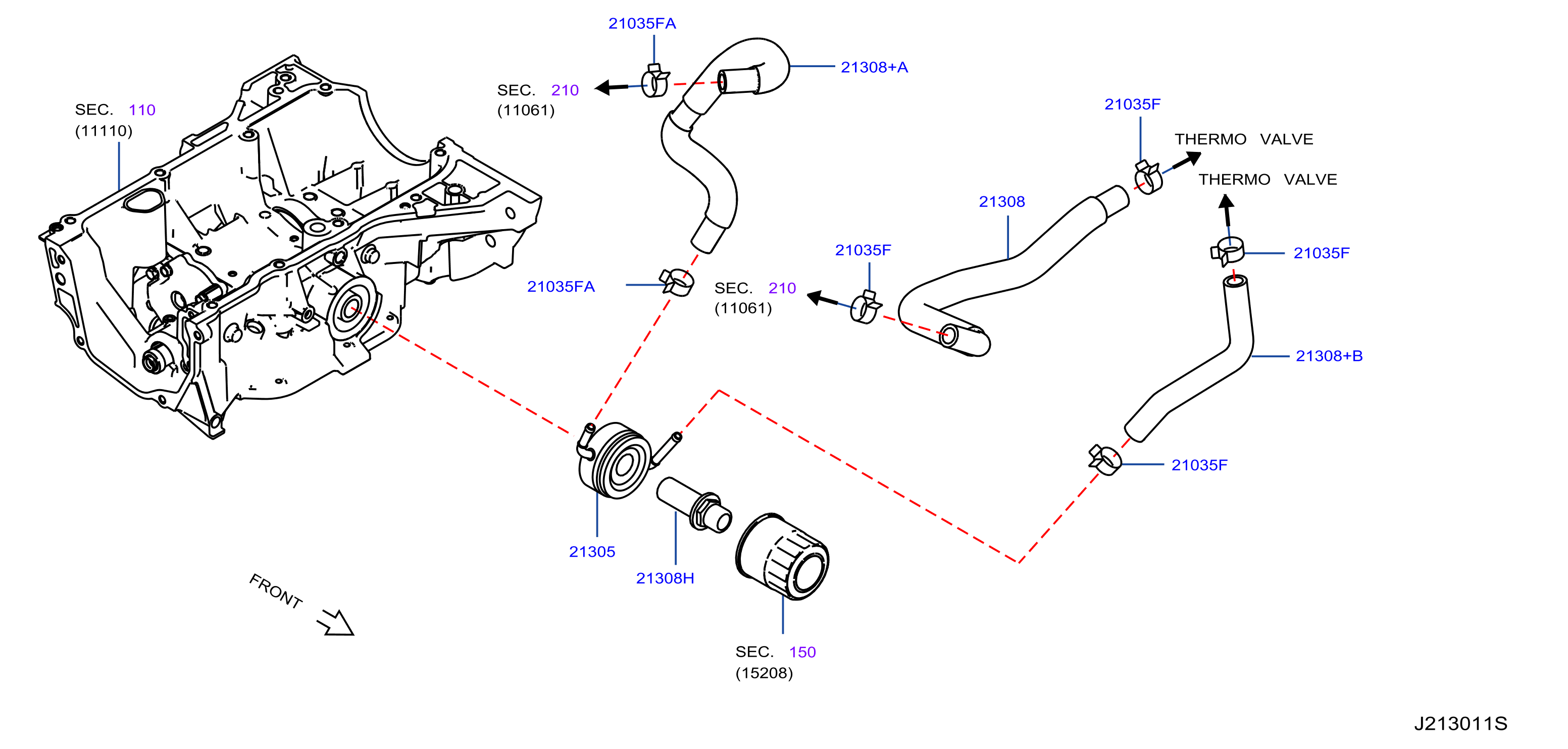 Diagram OIL COOLER for your Nissan