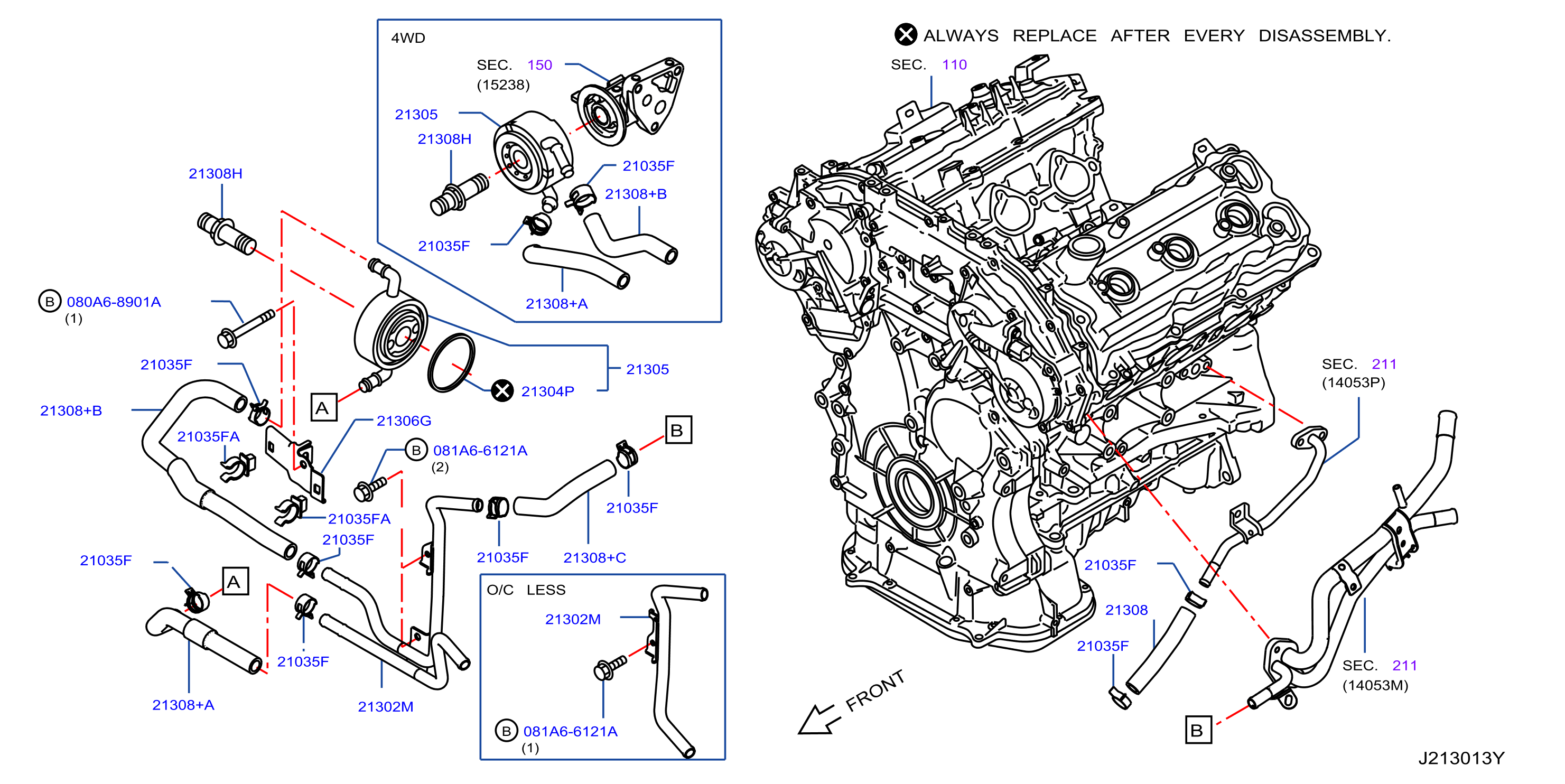 Diagram OIL COOLER for your 2007 INFINITI G35  COUPE TRACK(LEATHER) 