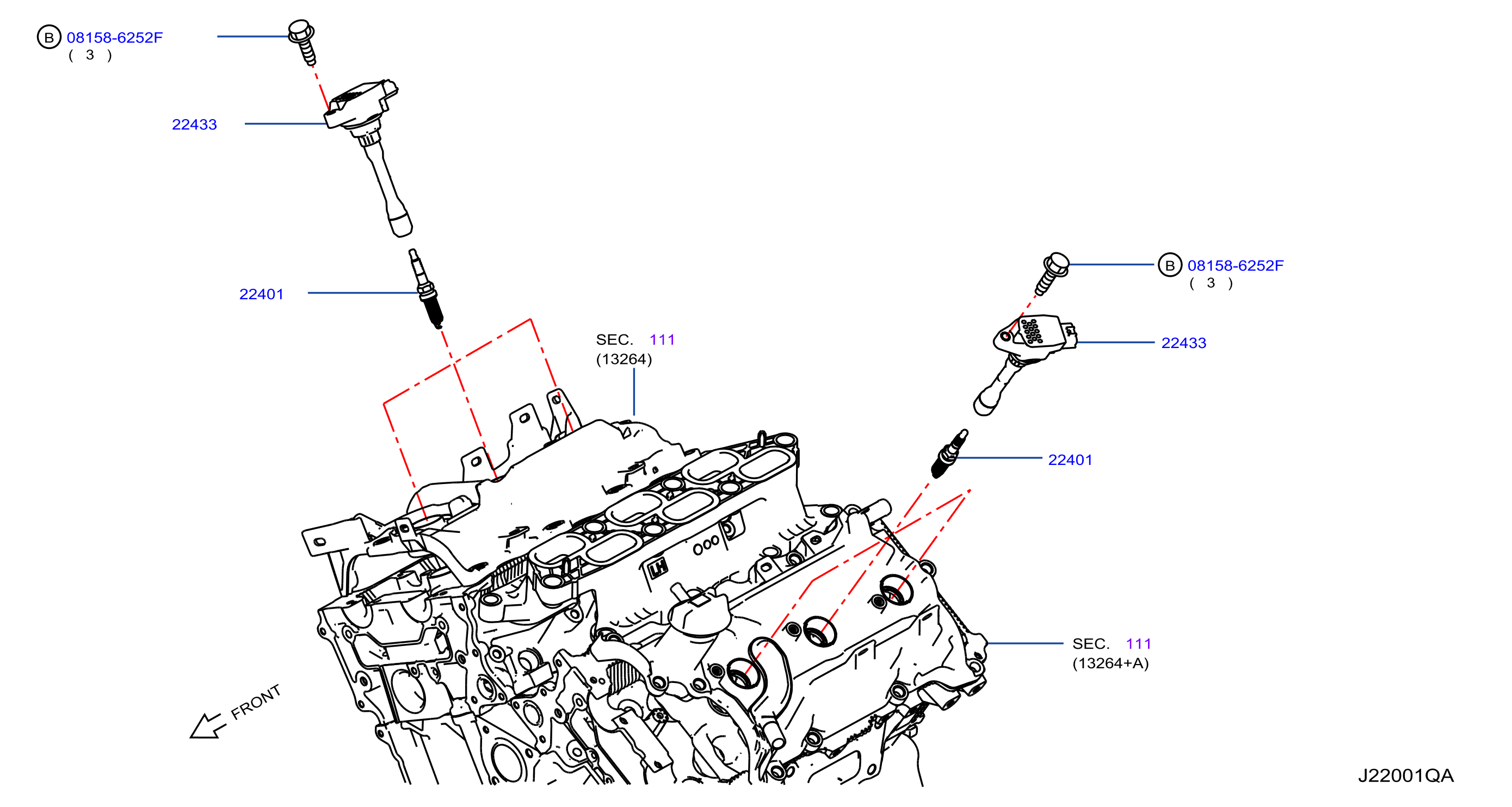 2023 Nissan Pathfinder SE Spark Plug. Spark Plug - 22401-5CA1D ...