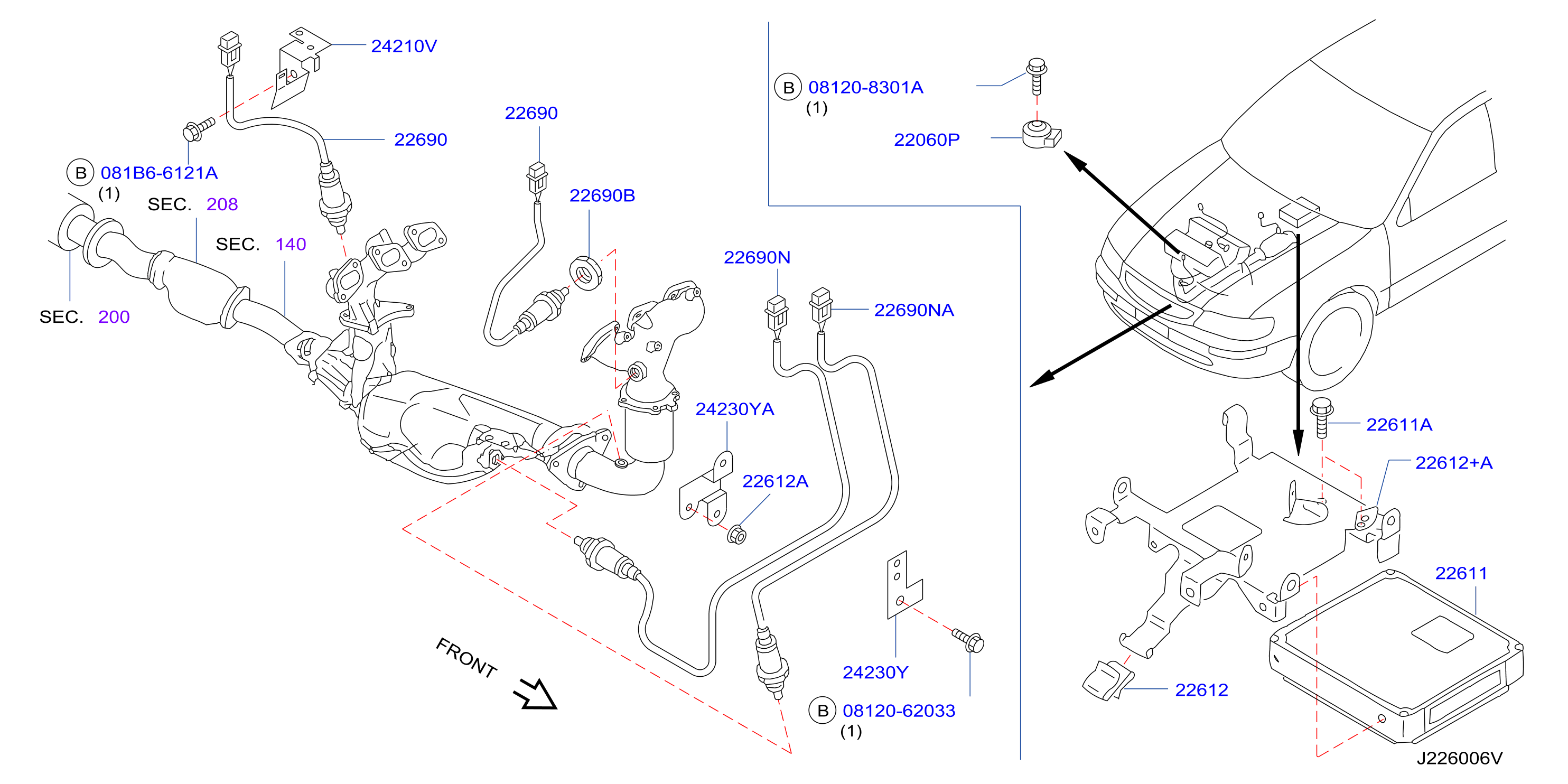 Diagram ENGINE CONTROL MODULE for your 2018 Nissan NV2500   
