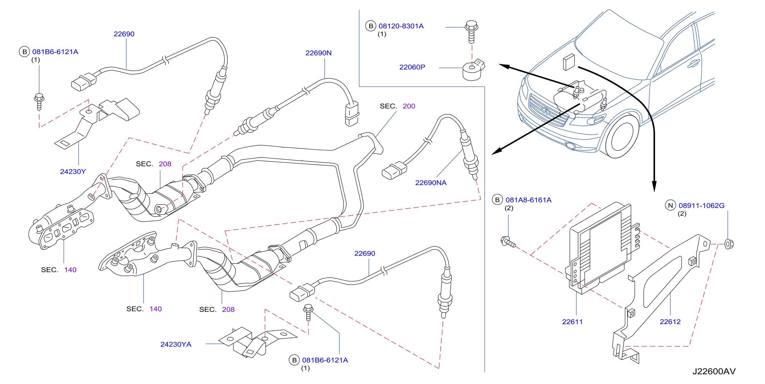 Diagram ENGINE CONTROL MODULE for your 2007 INFINITI M45   