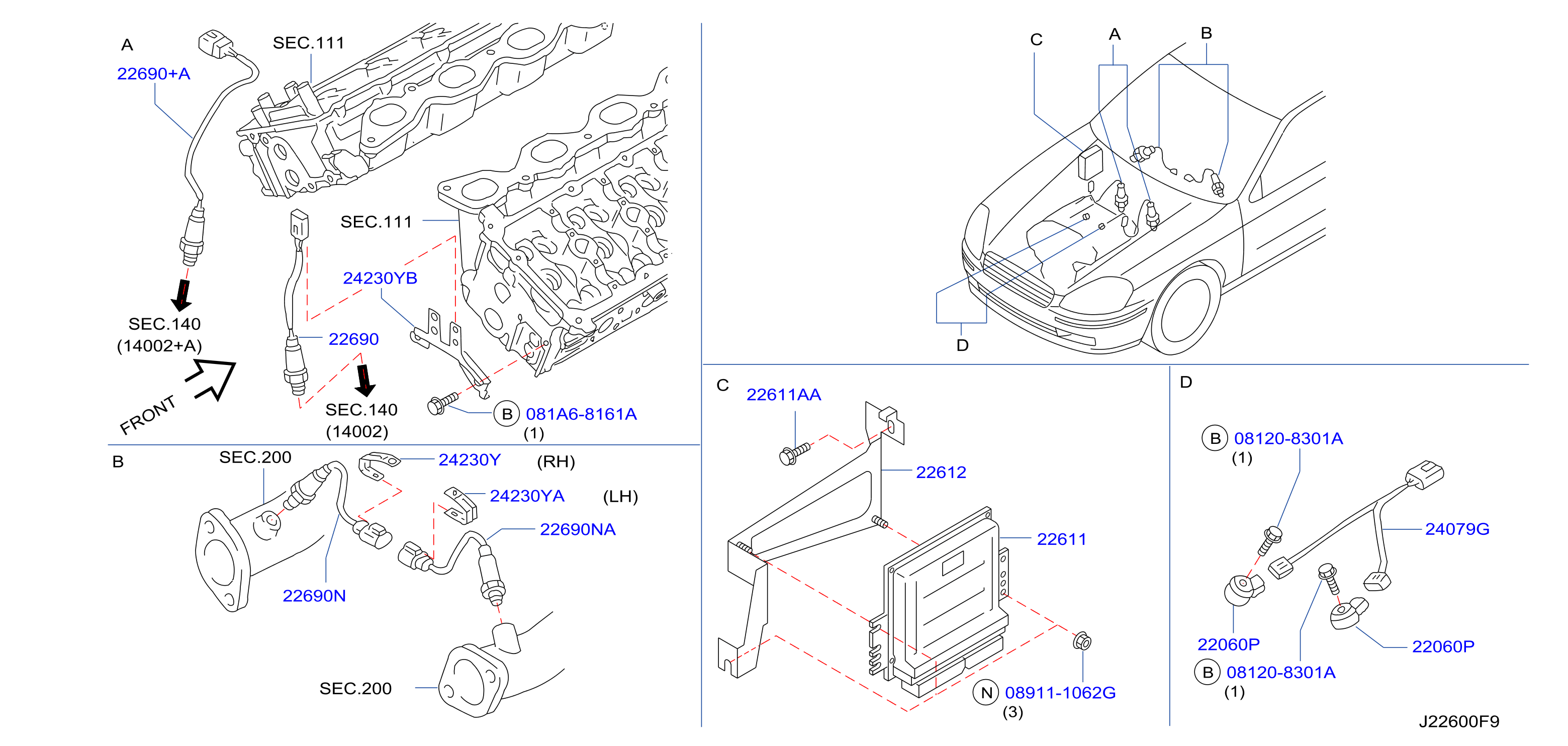 Diagram ENGINE CONTROL MODULE for your 2006 INFINITI Q45   