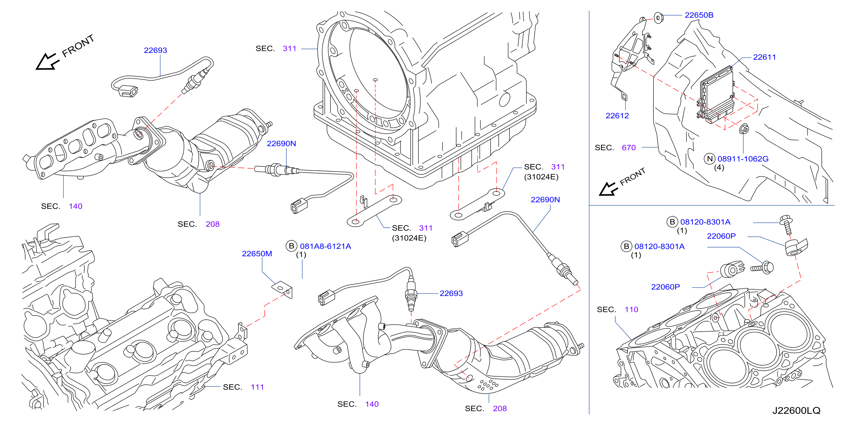 Diagram ENGINE CONTROL MODULE for your INFINITI G35  