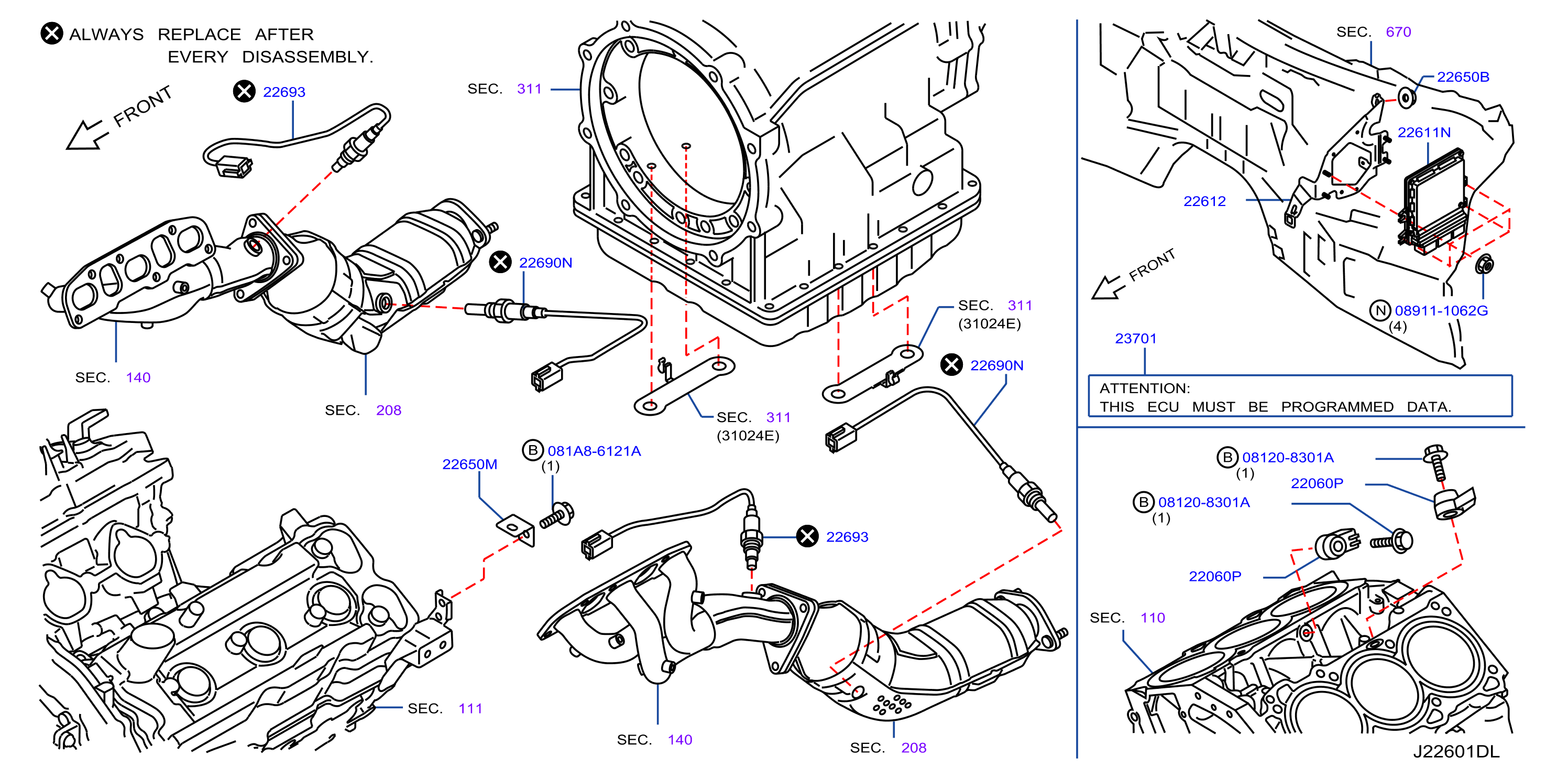 Diagram ENGINE CONTROL MODULE for your 1995 INFINITI
