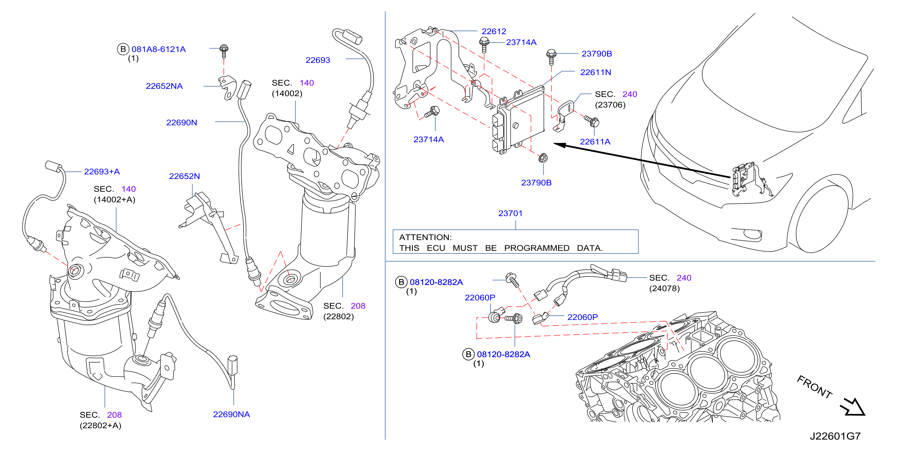 Diagram UNIDAD DE CONTROL EGI for your 2000 Nissan Pathfinder SE 3.3L V6 MT P/4WD 