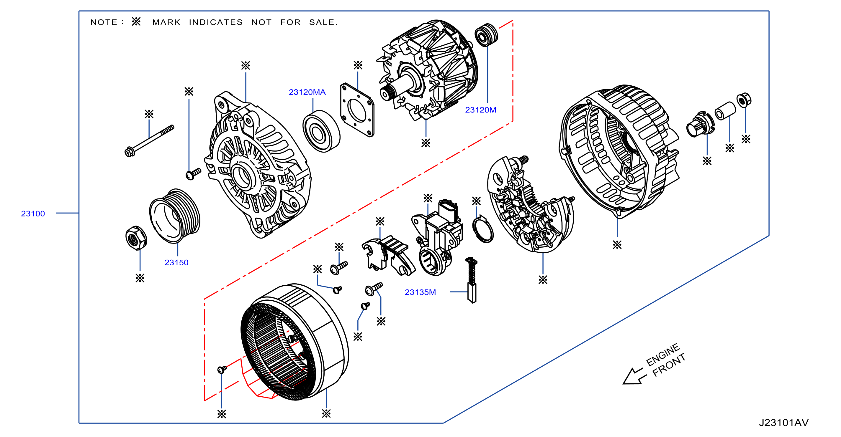 Diagram ALTERNATOR for your Nissan Z  