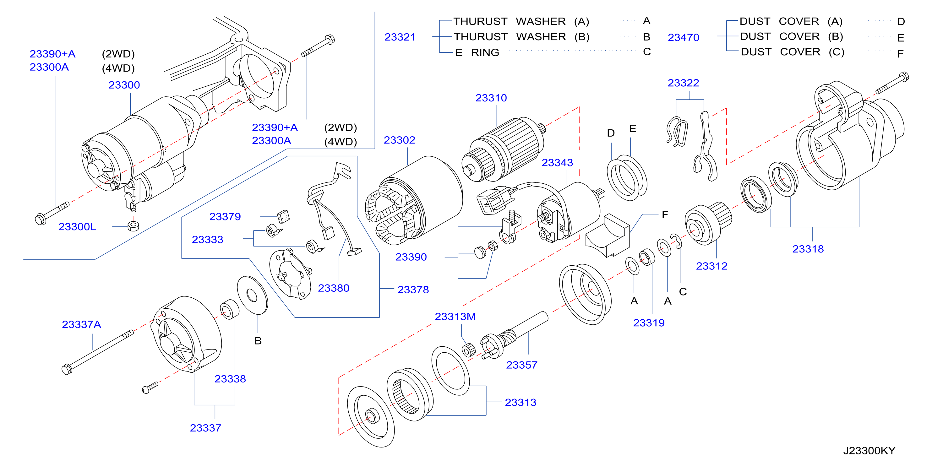 Diagram STARTER MOTOR for your 2008 INFINITI M35  SEDAN BASE 