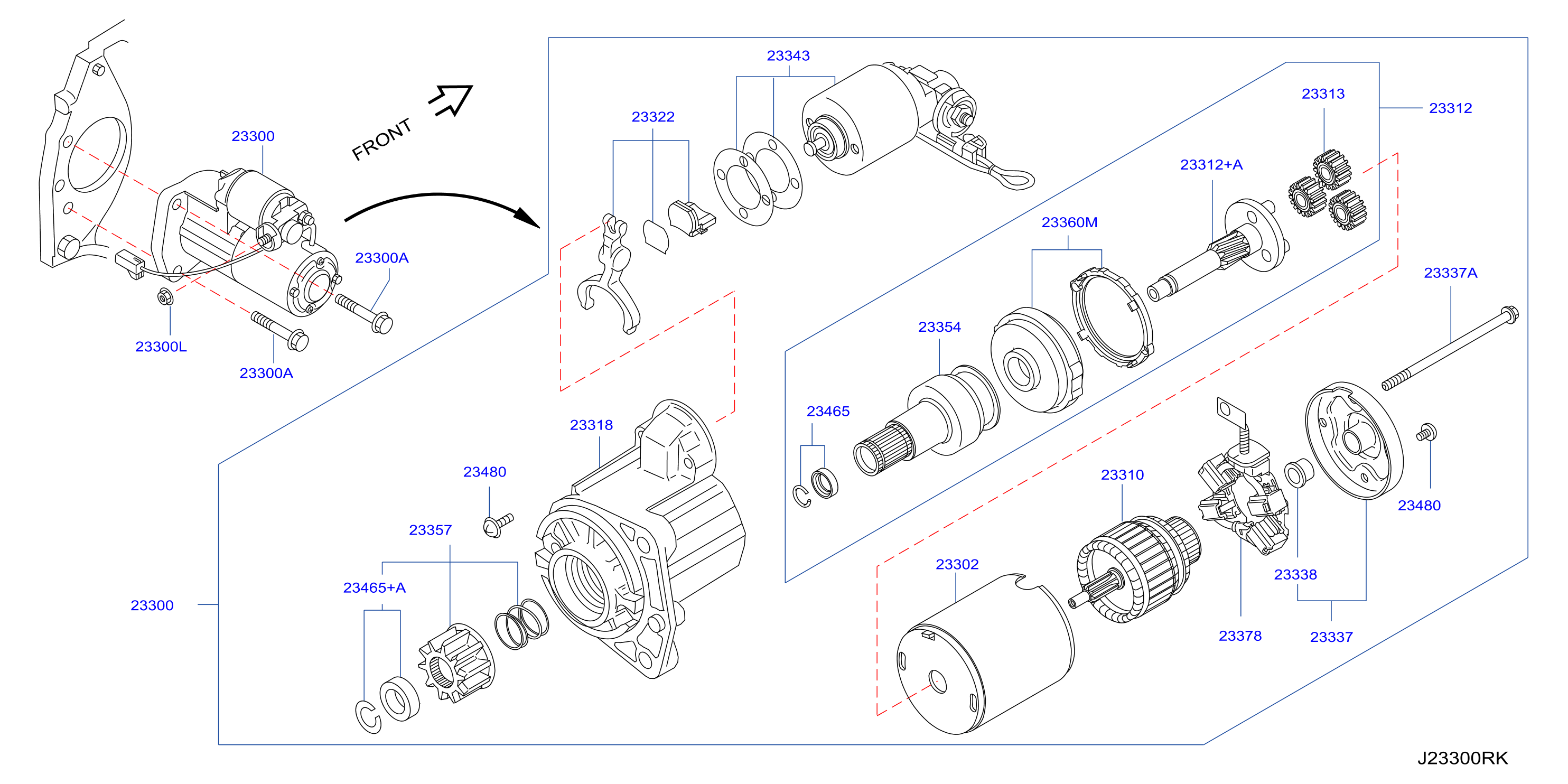 Diagram STARTER MOTOR for your Nissan Rogue  