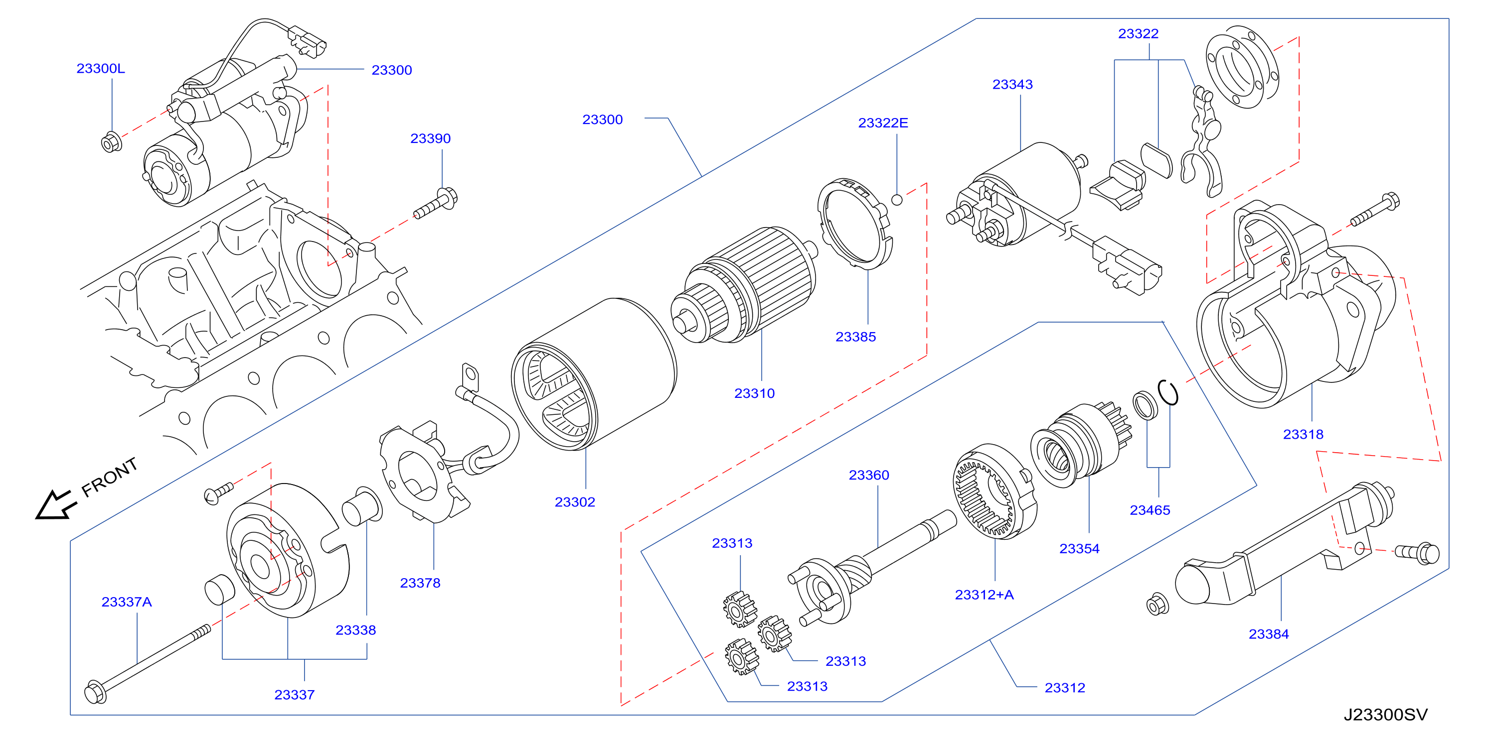 Diagram STARTER MOTOR for your 2004 INFINITI QX56   