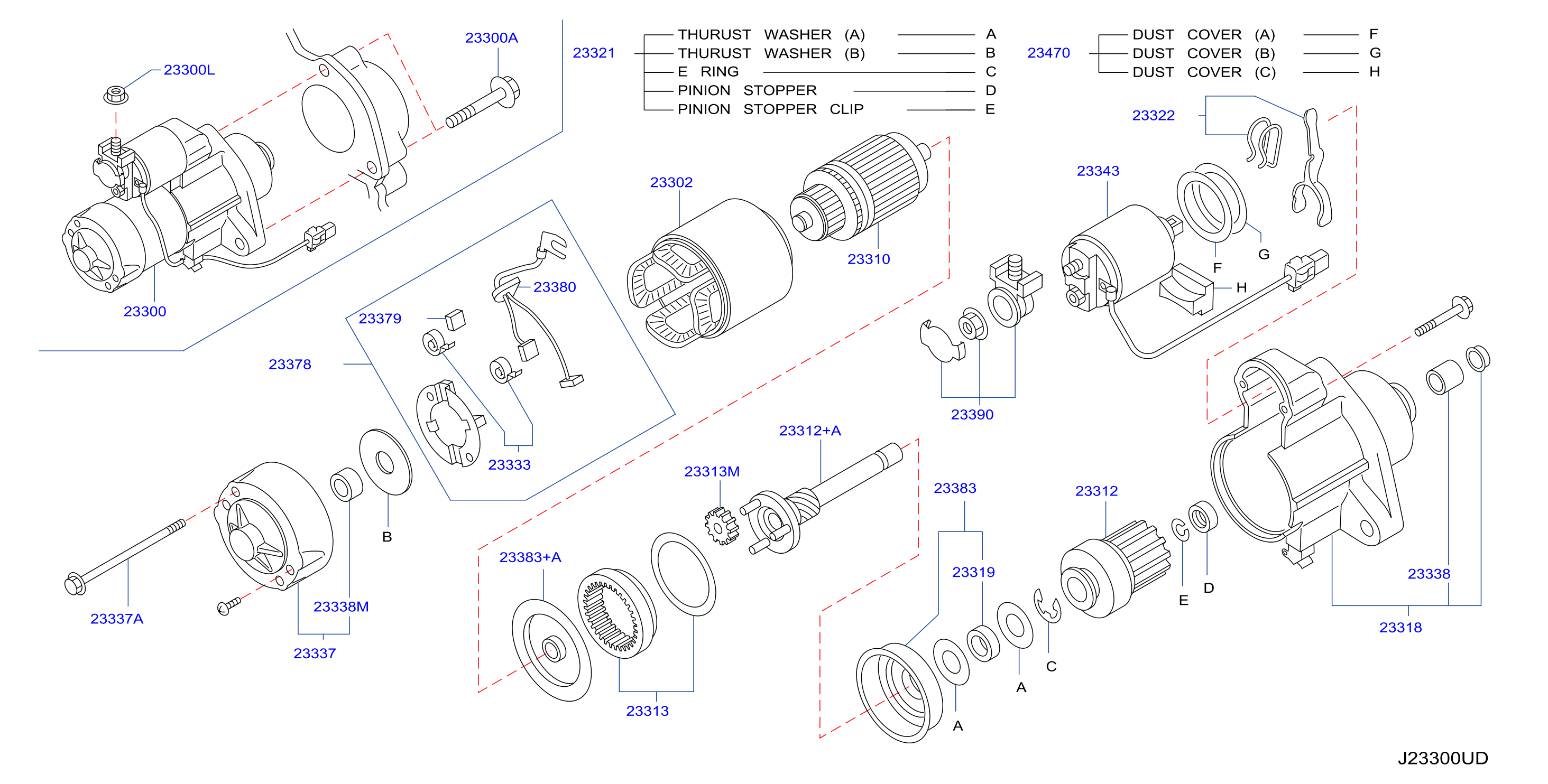 Diagram MOTOR DE ARRANQUE for your INFINITI