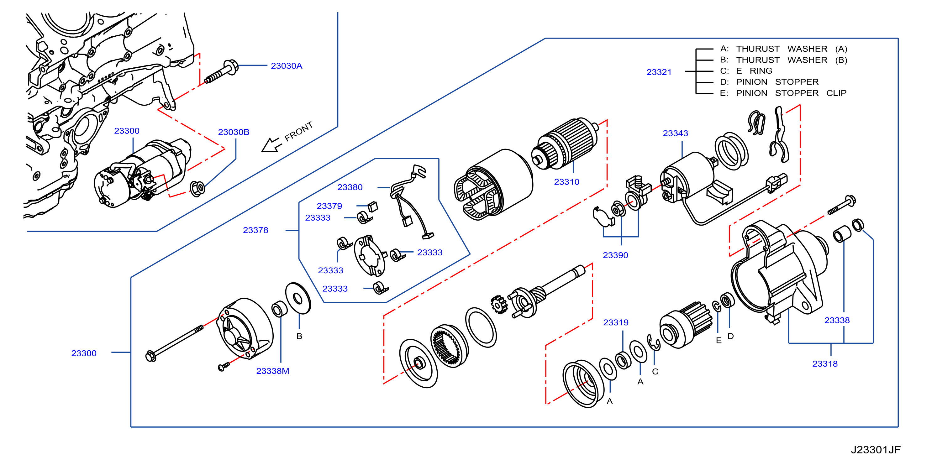 Diagram MOTOR DE ARRANQUE for your INFINITI