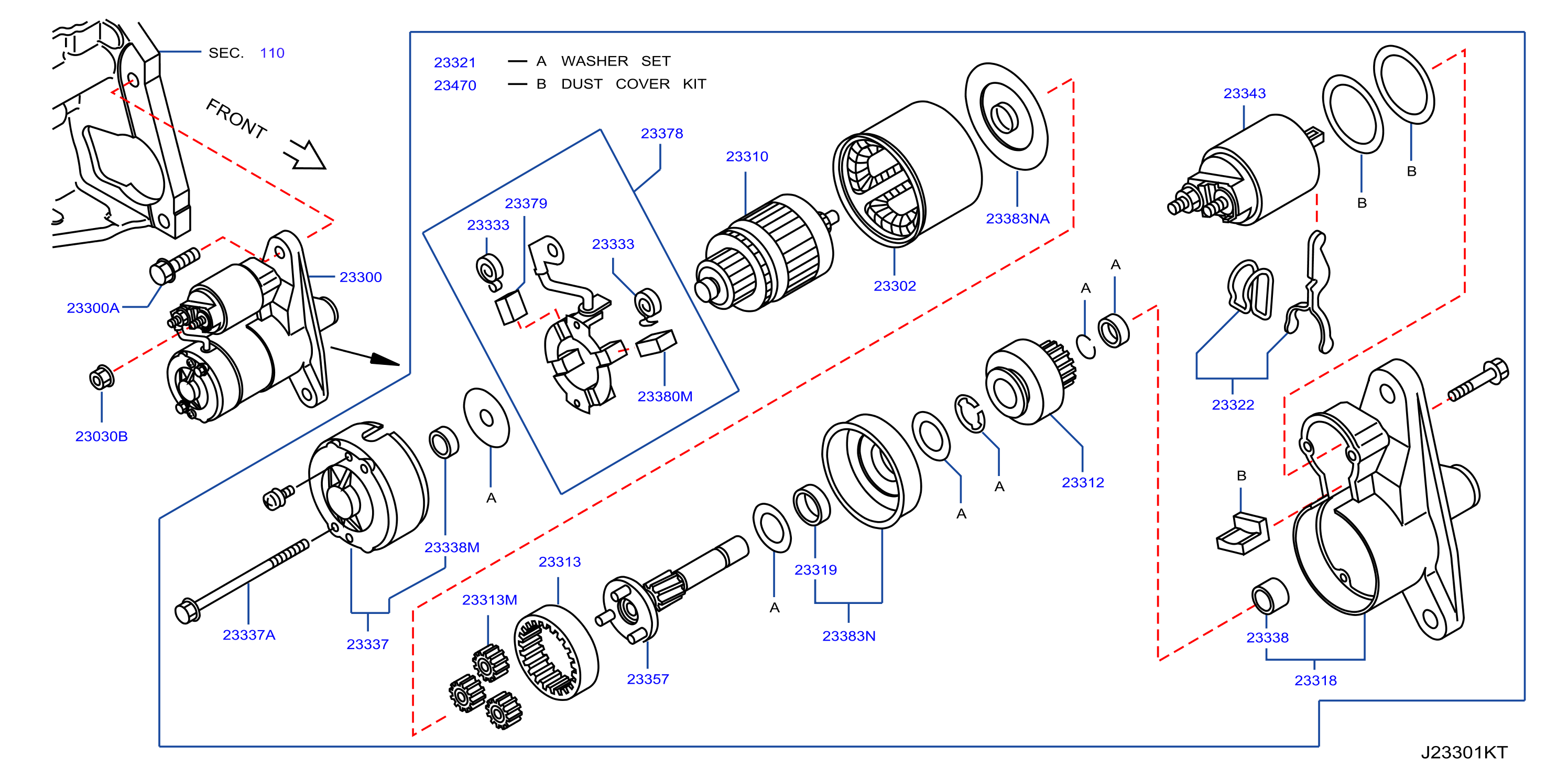 Diagram STARTER MOTOR for your 2019 Nissan Rogue   