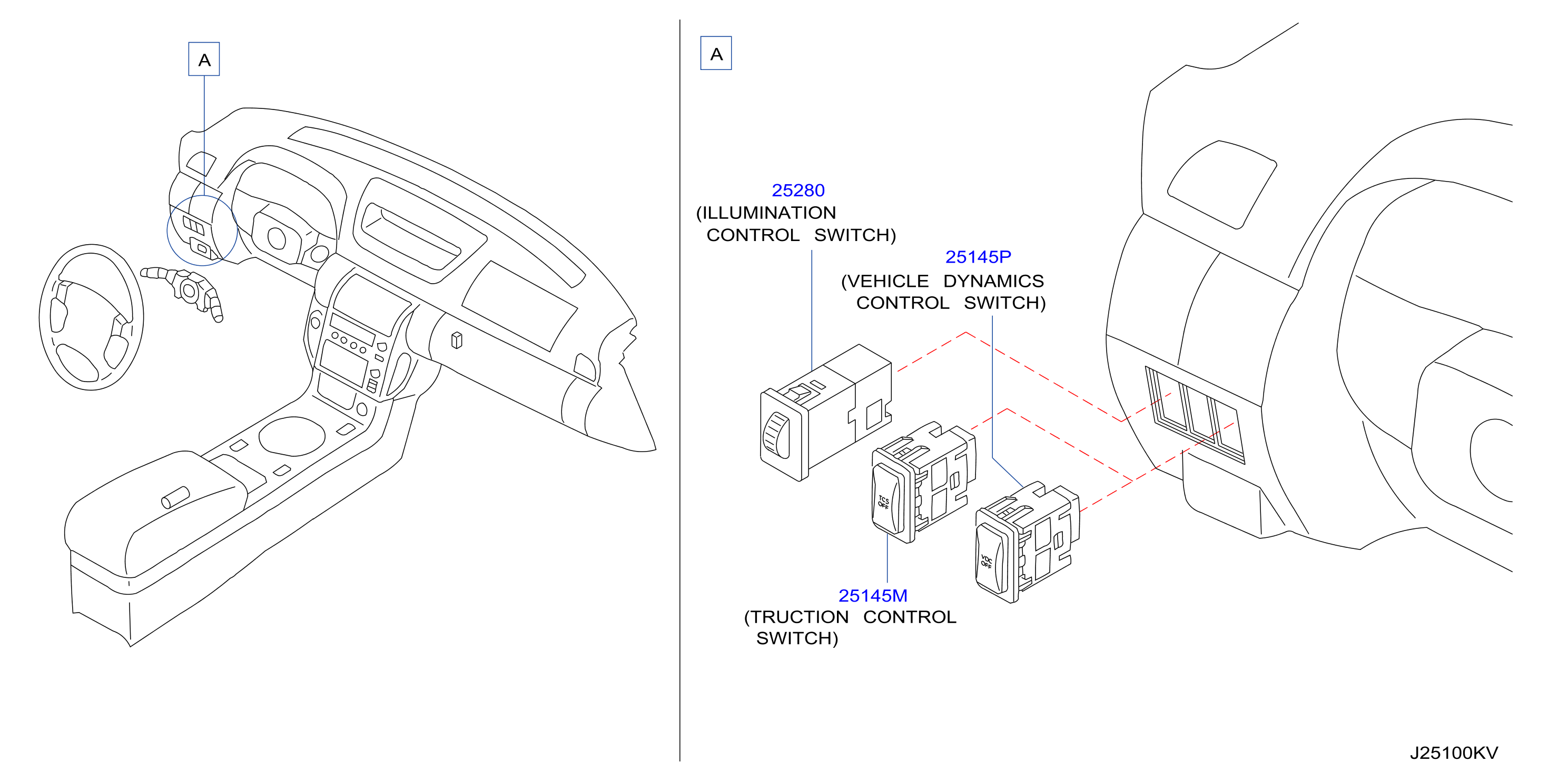 Diagram SWITCH for your 2007 INFINITI G35   