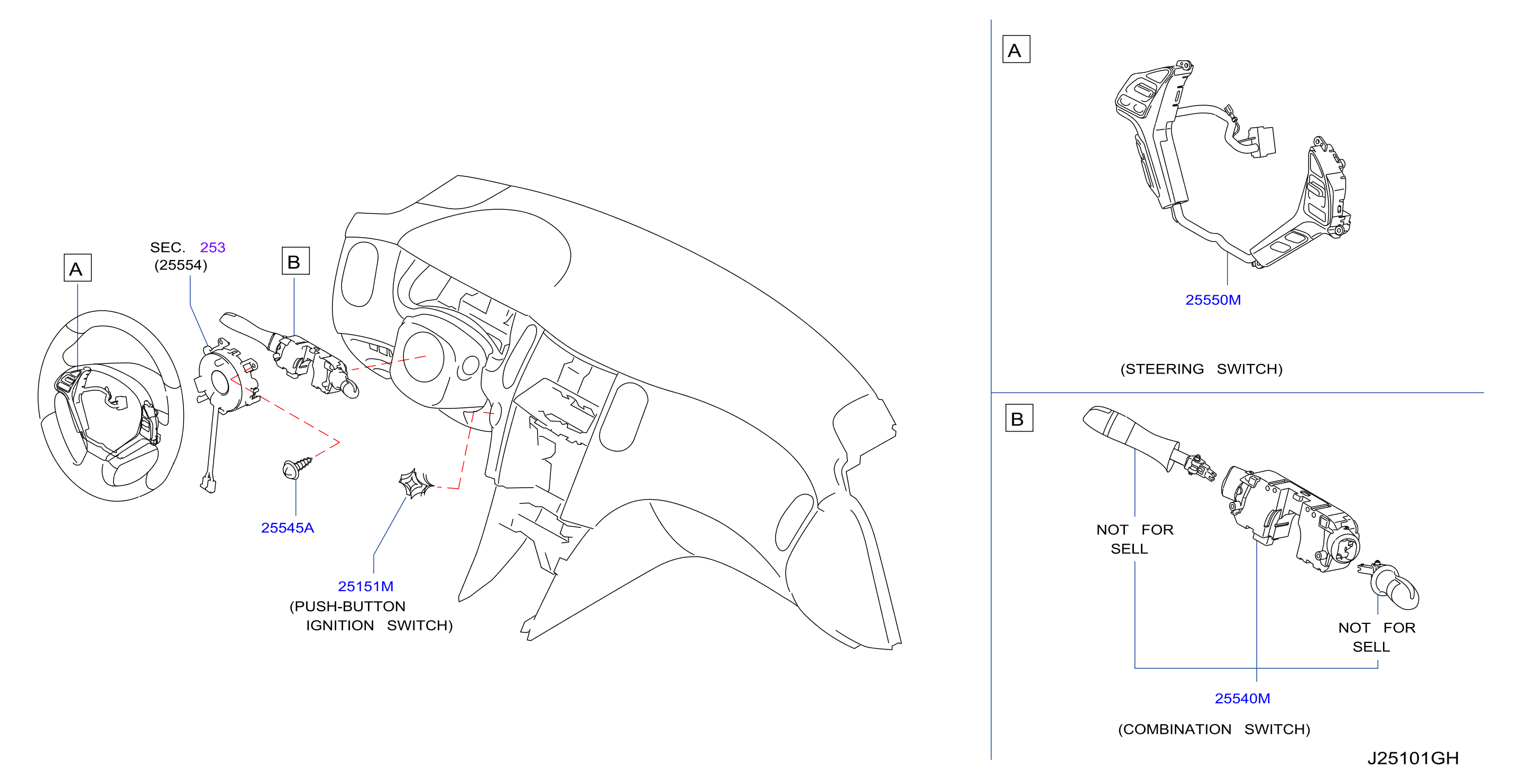 Diagram SWITCH for your INFINITI