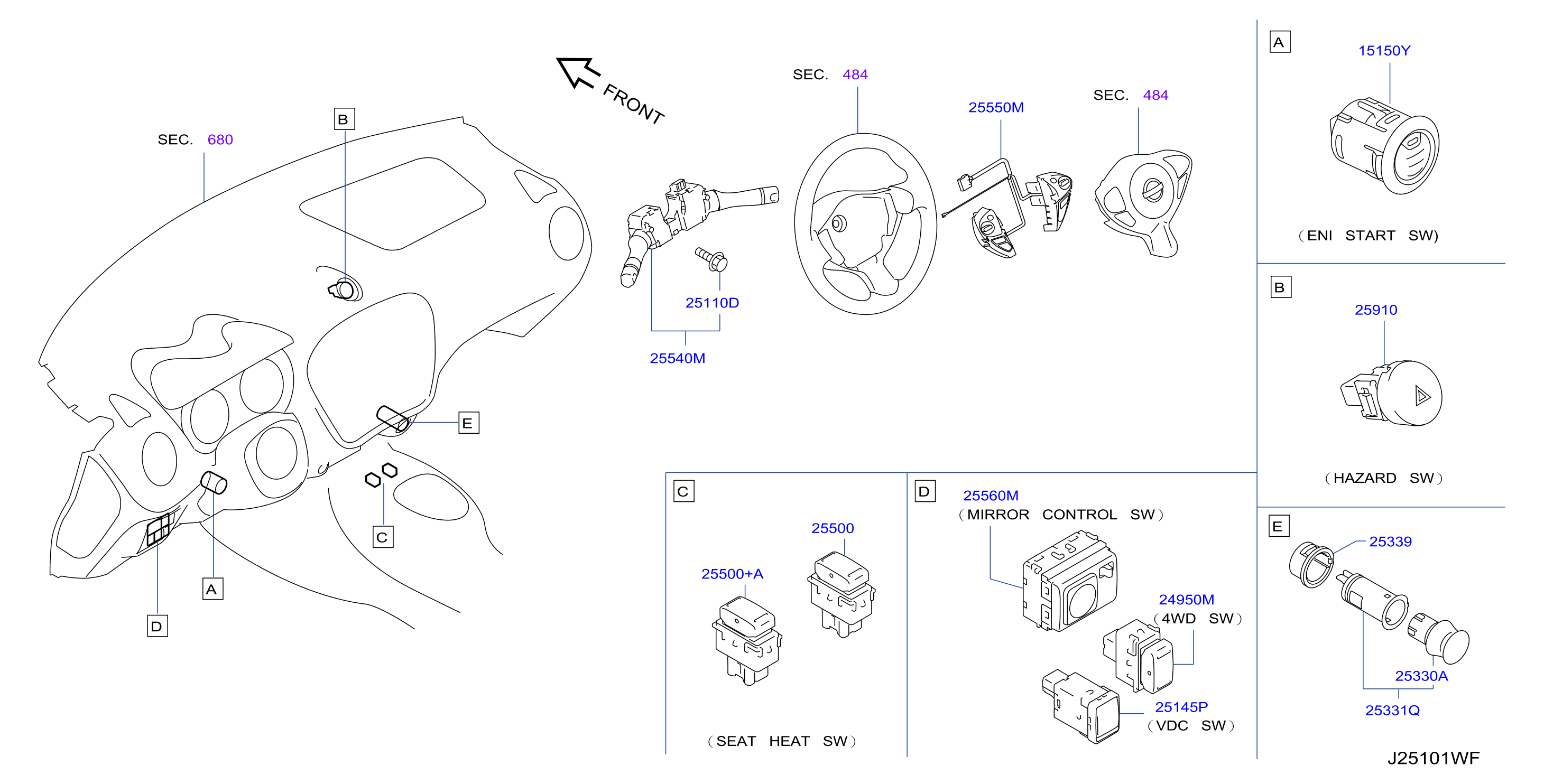 Diagram SWITCH for your Nissan