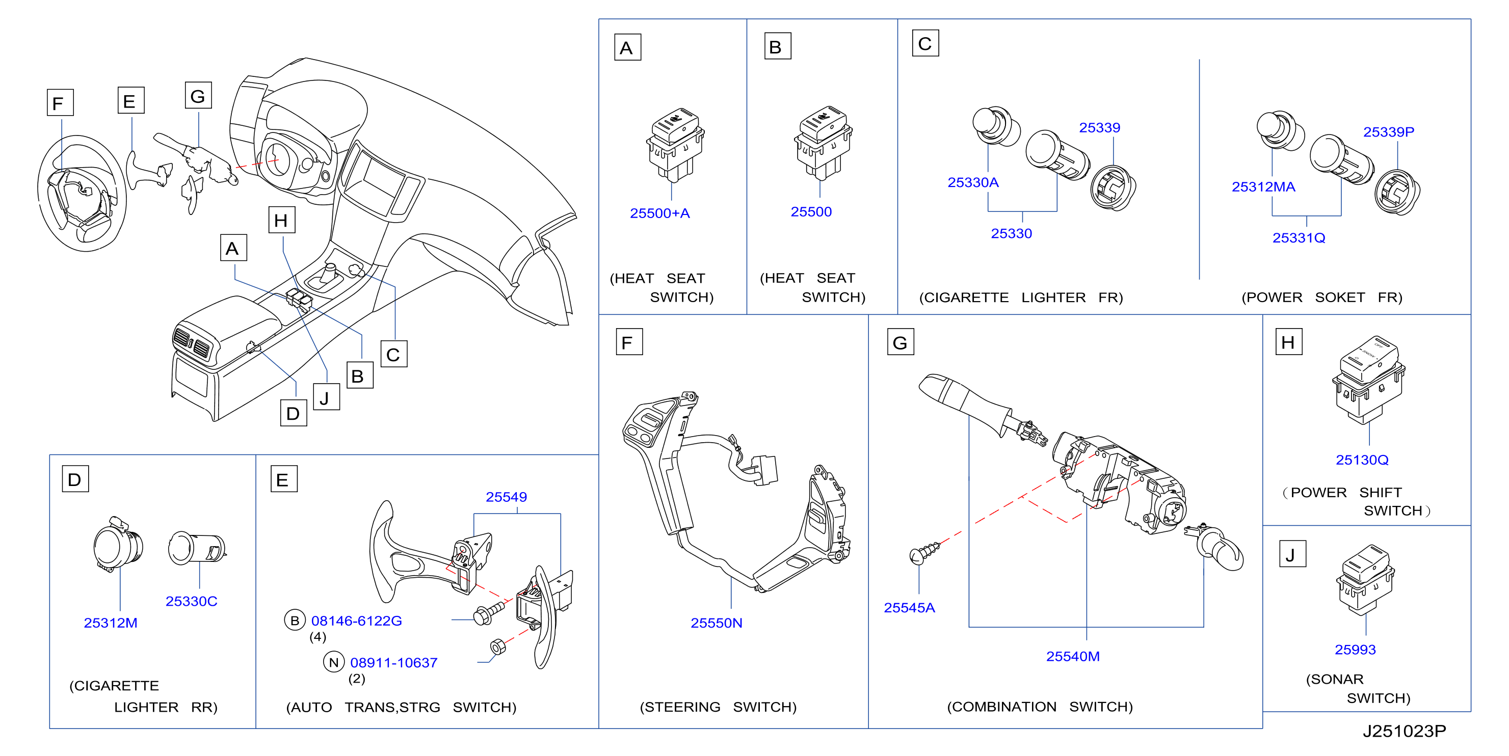 Diagram INTERRUPTOR for your 2018 INFINITI QX60   