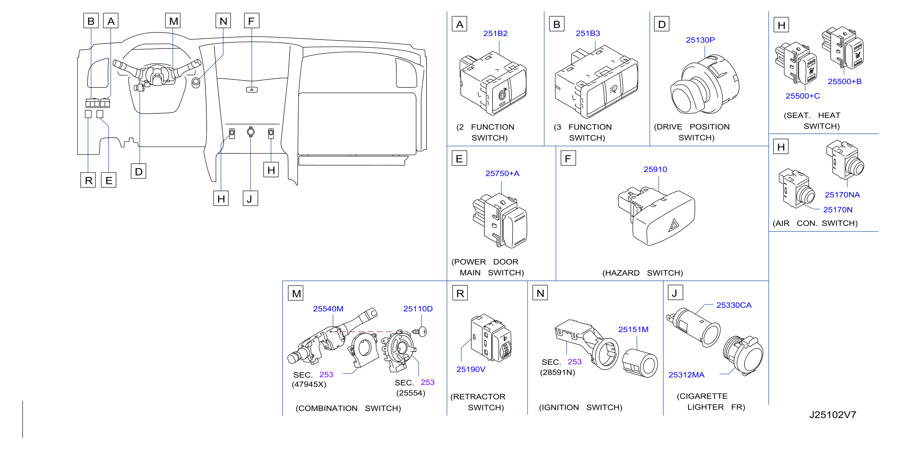 Diagram INTERRUPTOR for your 2016 Nissan 370Z   