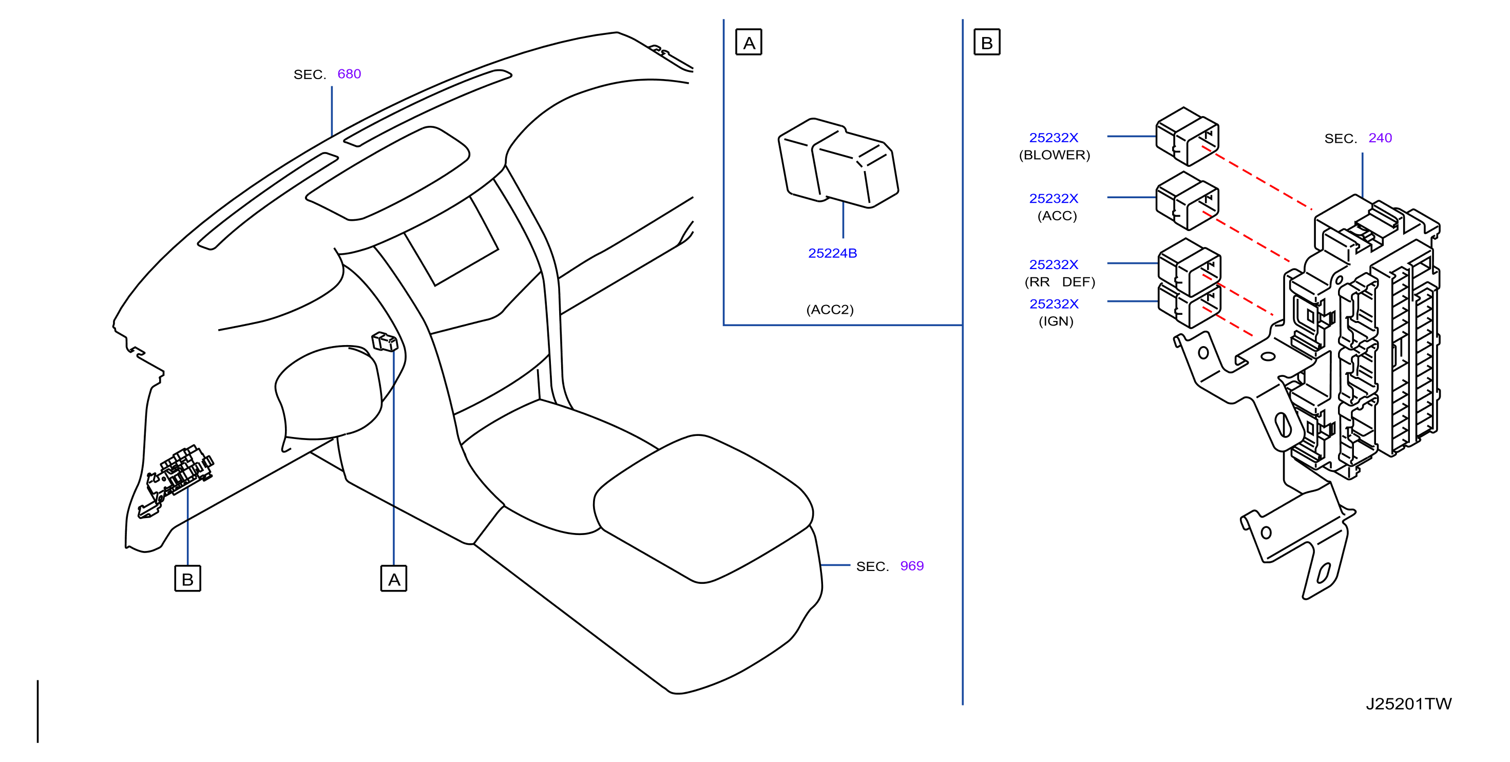 Diagram RELAY for your 2019 Nissan Armada PLATINUM 3ROW  