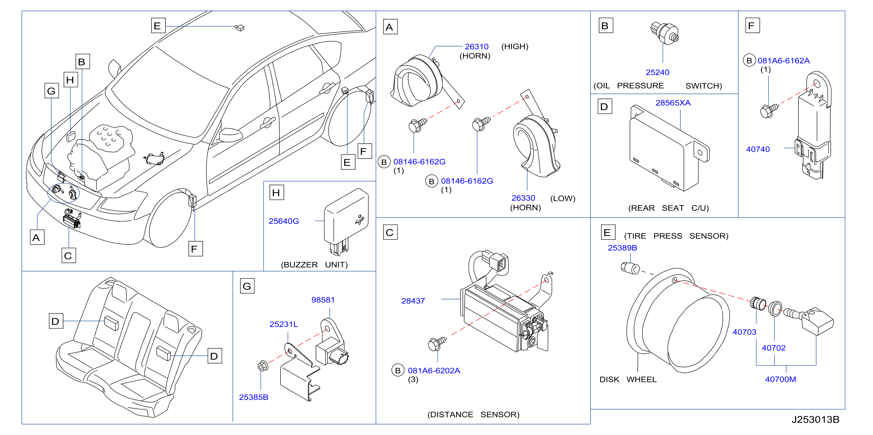 Diagram ELECTRICAL UNIT for your 2006 INFINITI Q45   