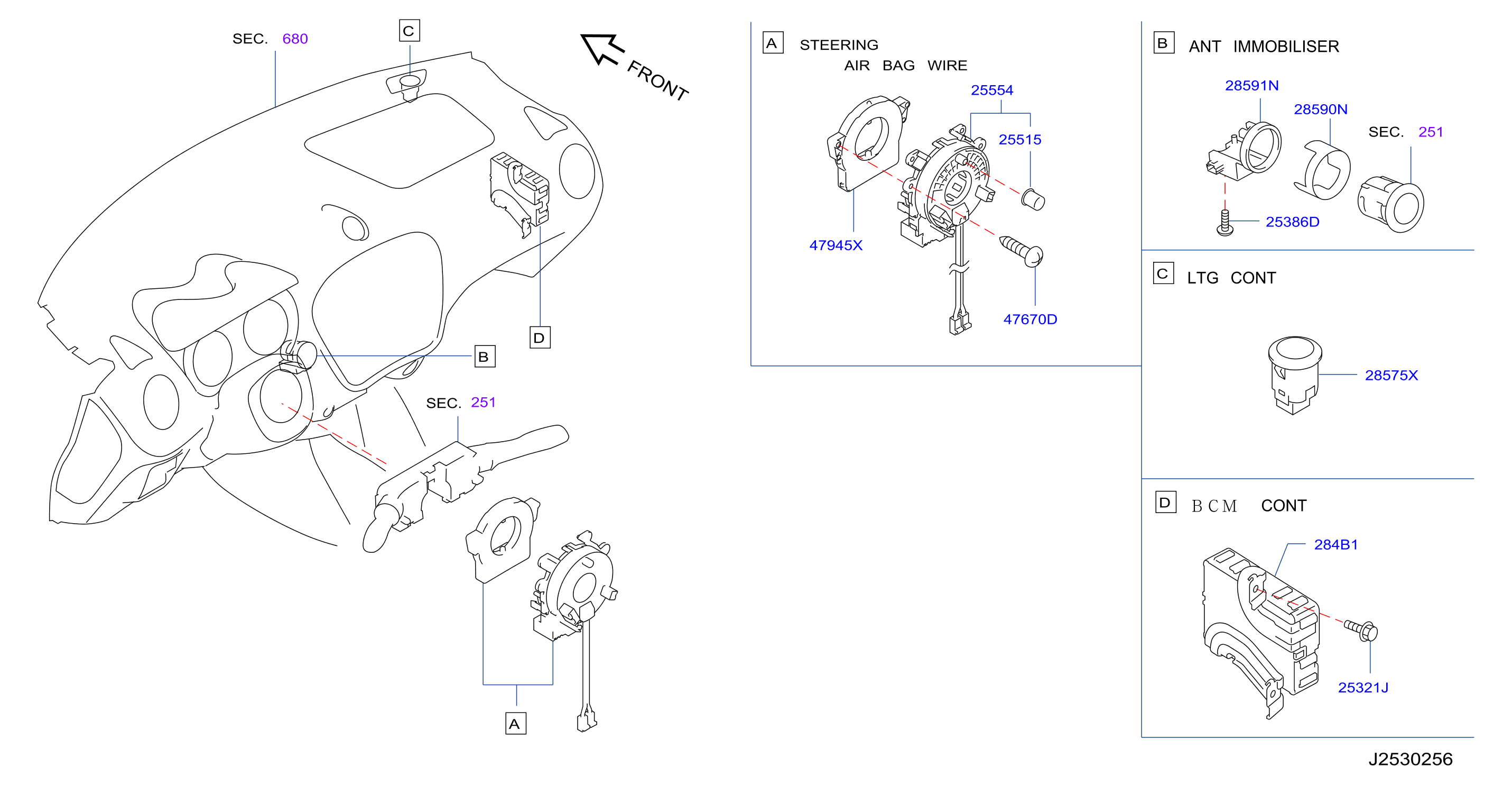 Diagram ELECTRICAL UNIT for your Nissan