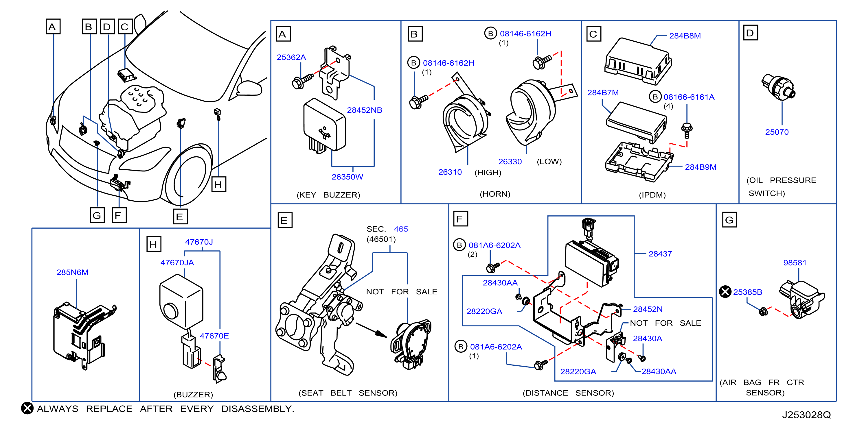 Diagram ELECTRICAL UNIT for your 1995 INFINITI