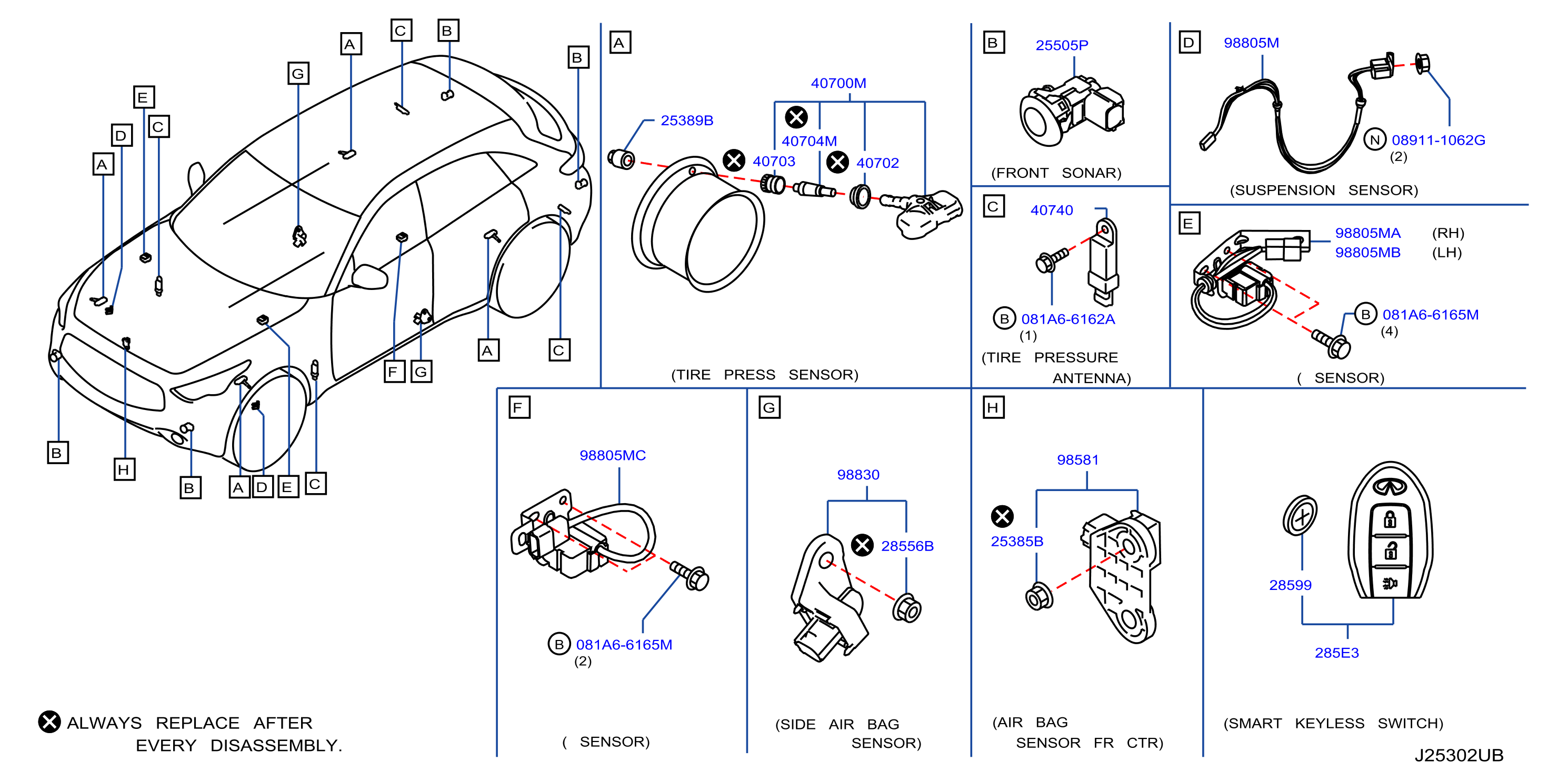 Diagram ELECTRICAL UNIT for your 2009 INFINITI FX35   