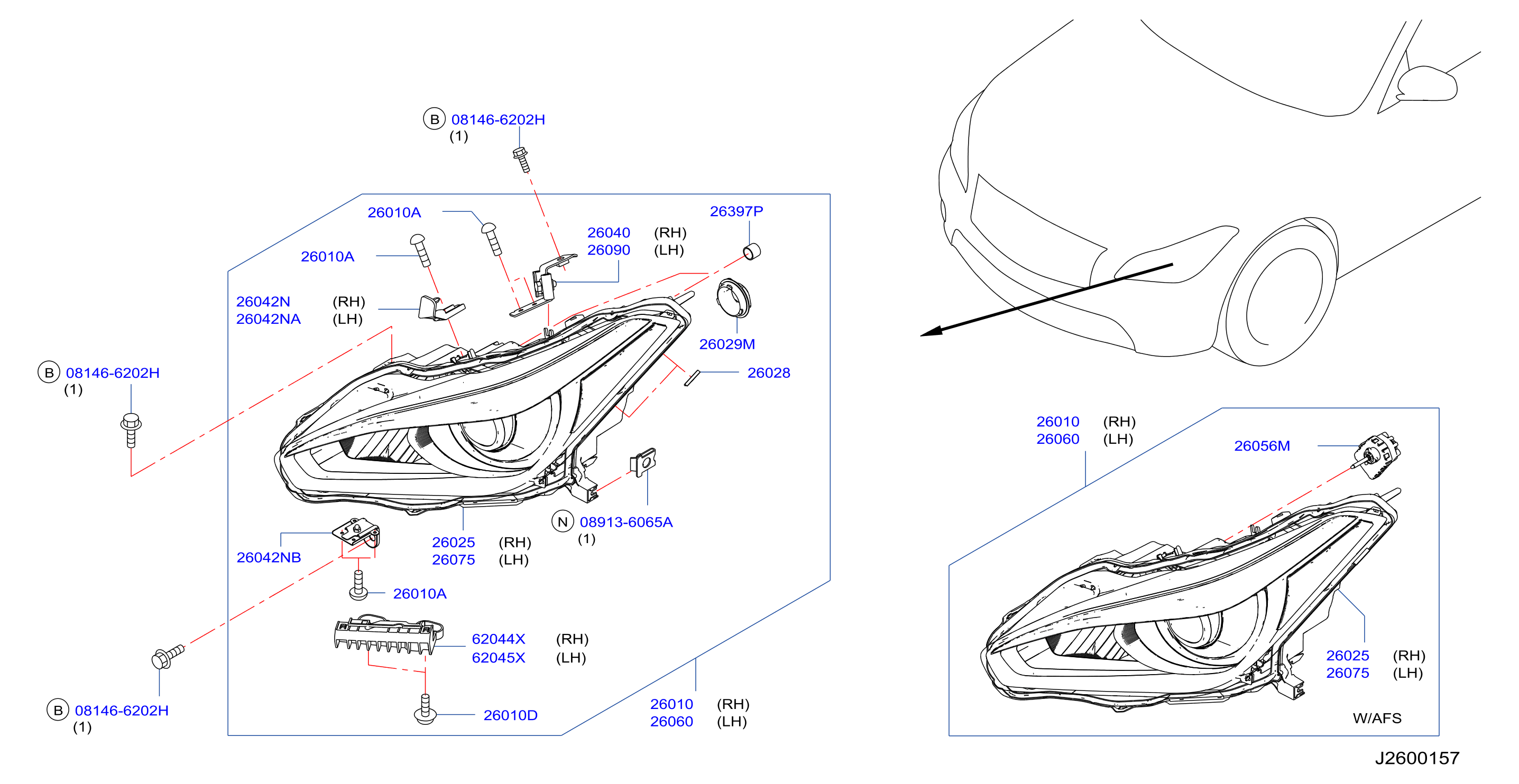 Diagram HEADLAMP for your 2013 INFINITI M37   