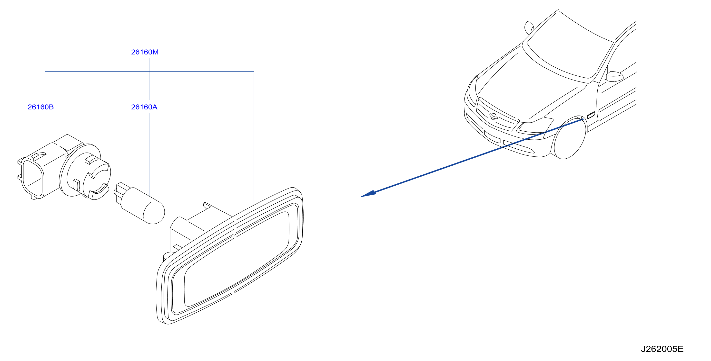 Diagram SIDE MARKER LAMP for your 1995 INFINITI