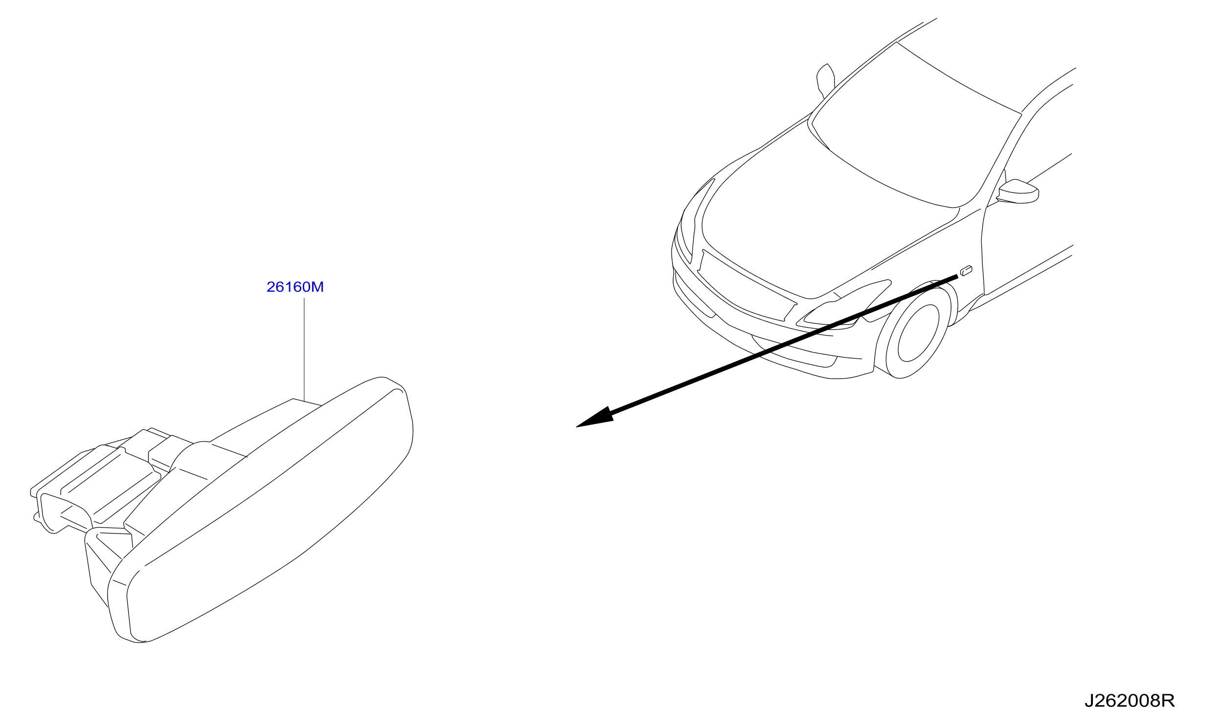 Diagram SIDE MARKER LAMP for your 1996 INFINITI