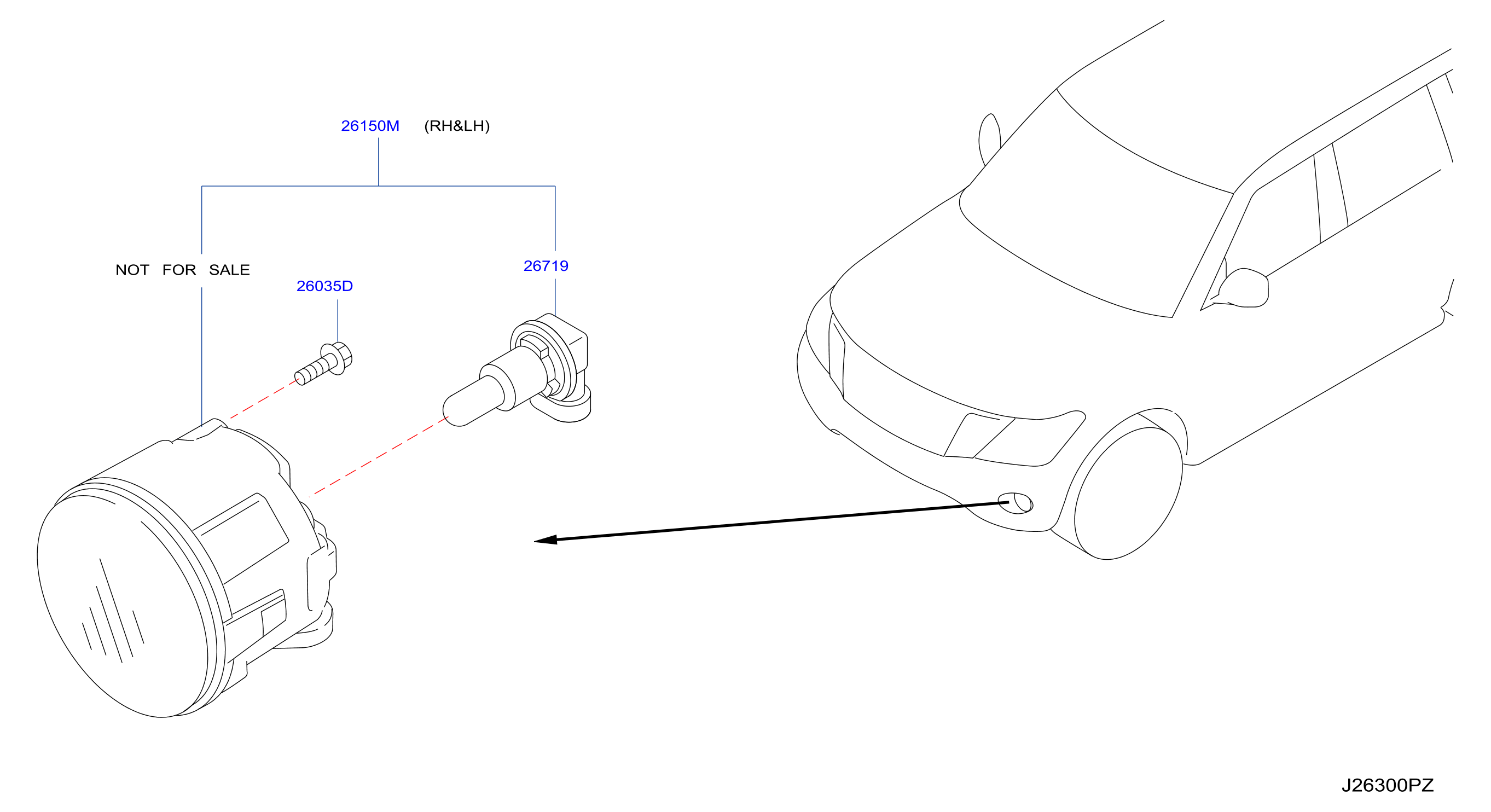 Diagram FOG,DAYTIME RUNNING & DRIVING LAMP for your Nissan Rogue  