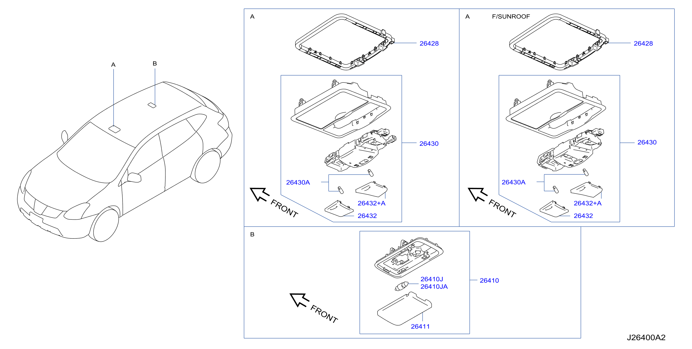 Diagram ROOM LAMP for your 2017 Nissan 370Z   