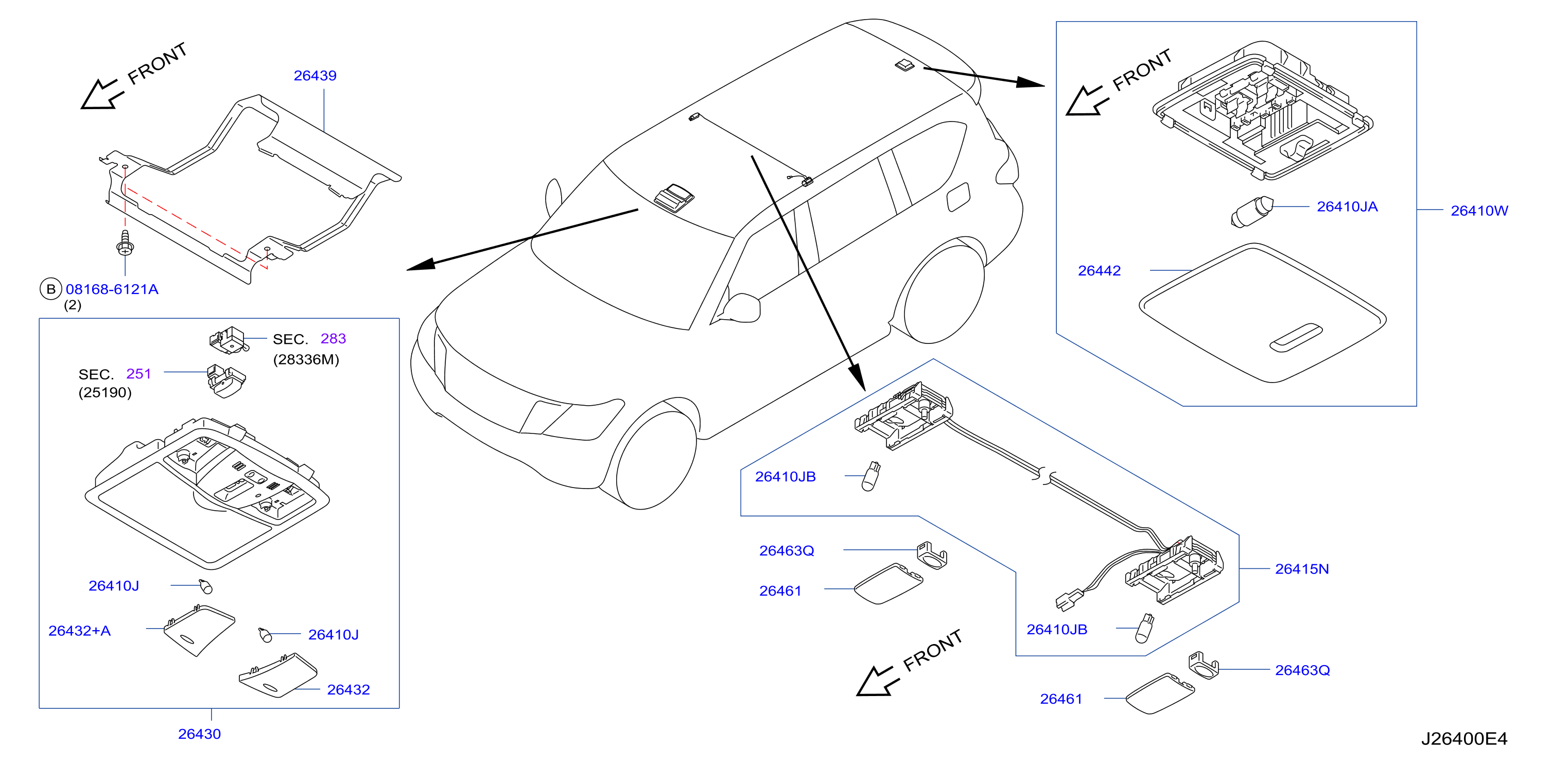 Diagram LUZ INTERIOR for your INFINITI