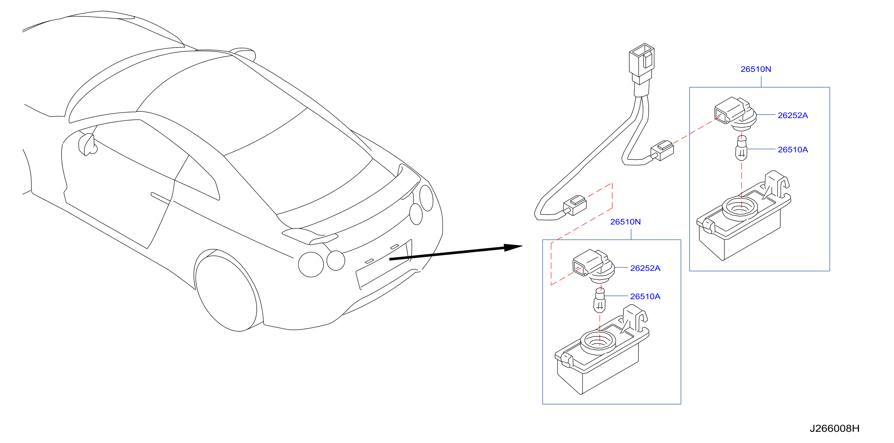 Diagram LICENCE PLATE LAMP for your Nissan NV3500  