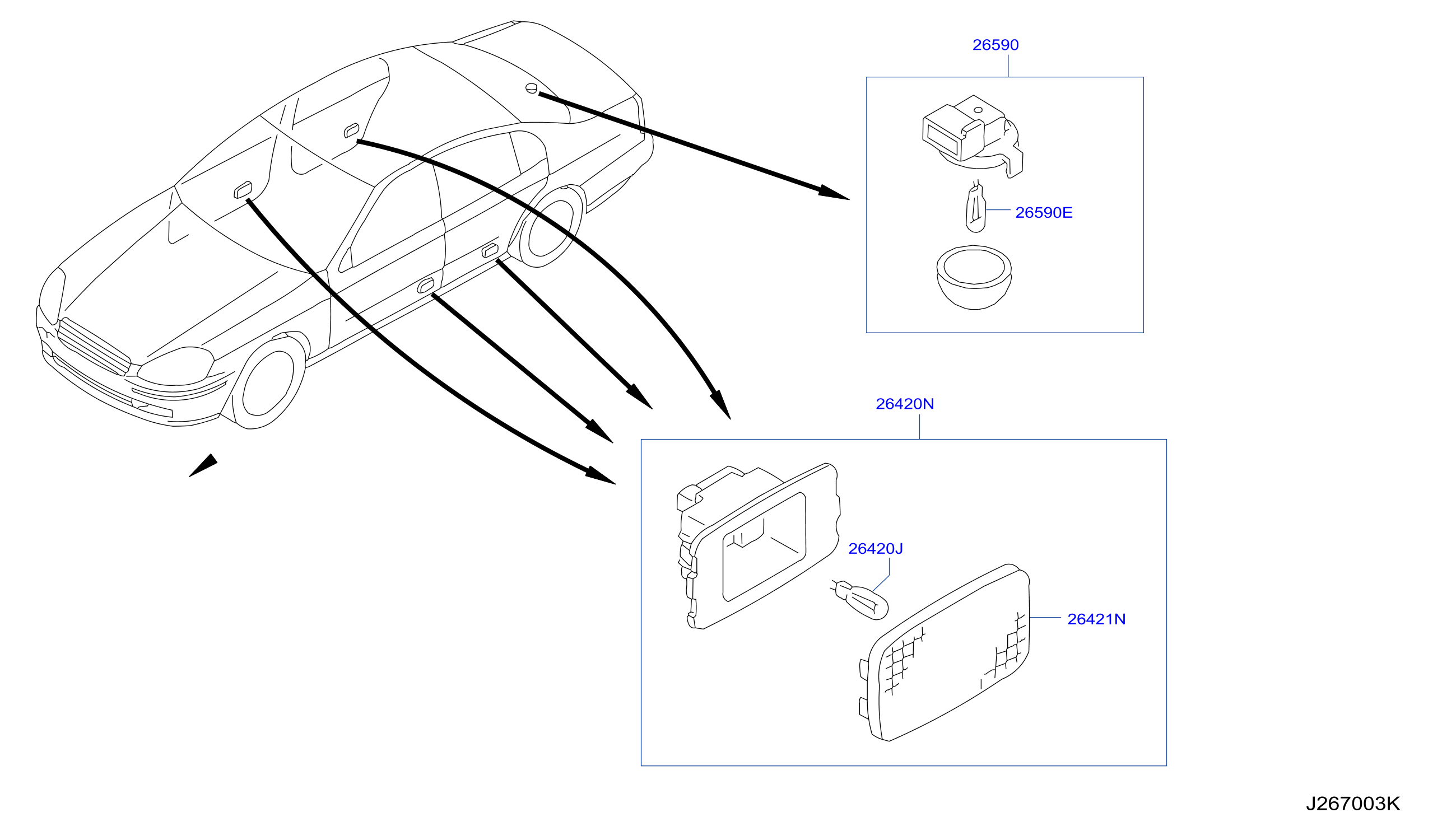 Diagram LAMPS (OTHERS) for your INFINITI