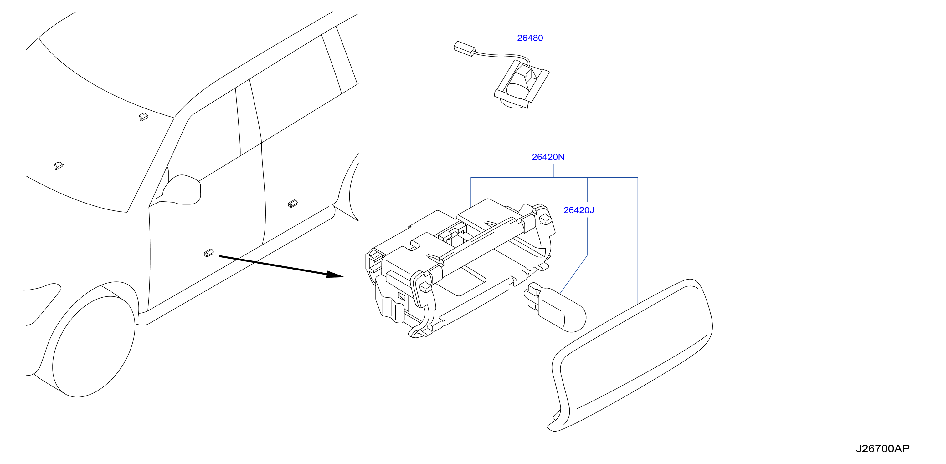 Diagram LAMPS (OTHERS) for your 2012 INFINITI QX56  LE/HIGH 3ROW 