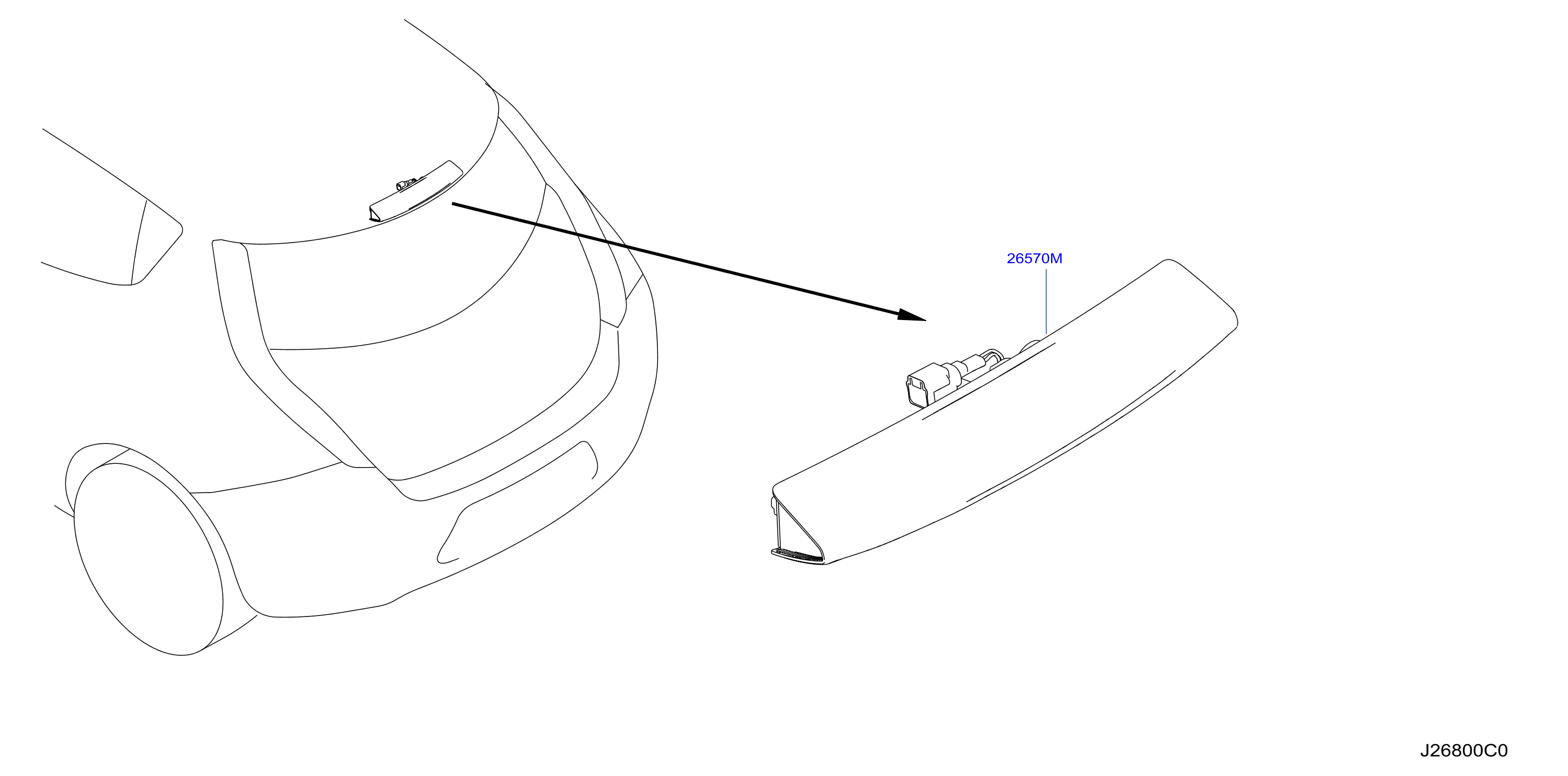 Diagram HIGH MOUNTING STOP LAMP for your 2018 Nissan Titan Crew Cab SV/COMF 5.6L V8 AT 2WD/MWB 