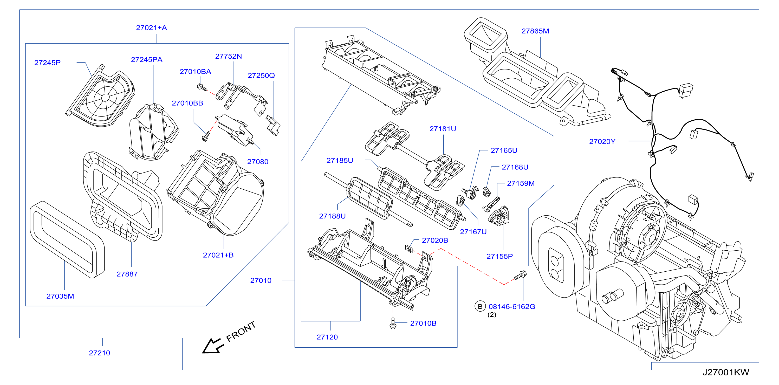 Nissan Rogue Screw. Row, Seats, Hb - 27111-4bu1a 