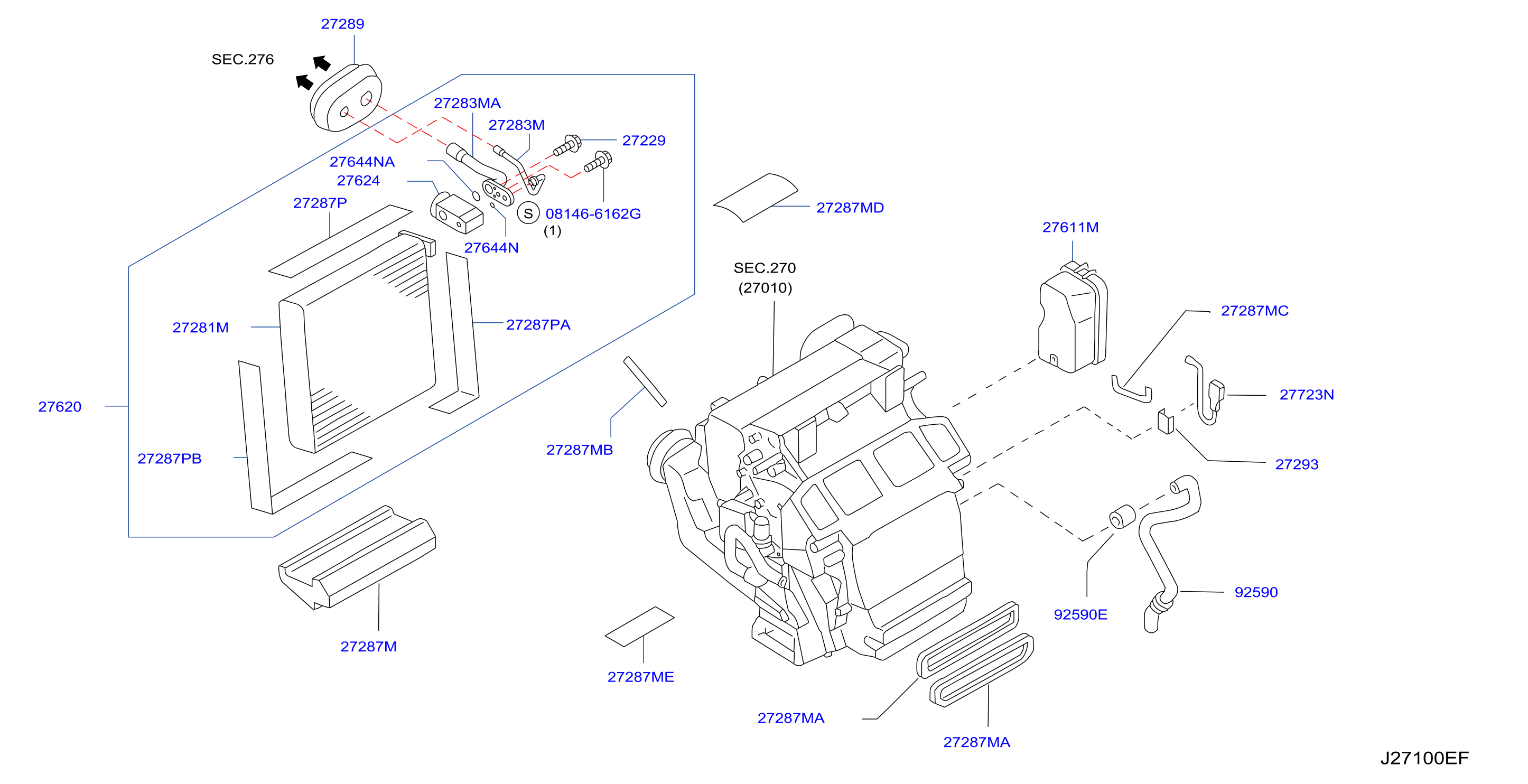 Diagram COOLING UNIT for your 2003 INFINITI FX45   