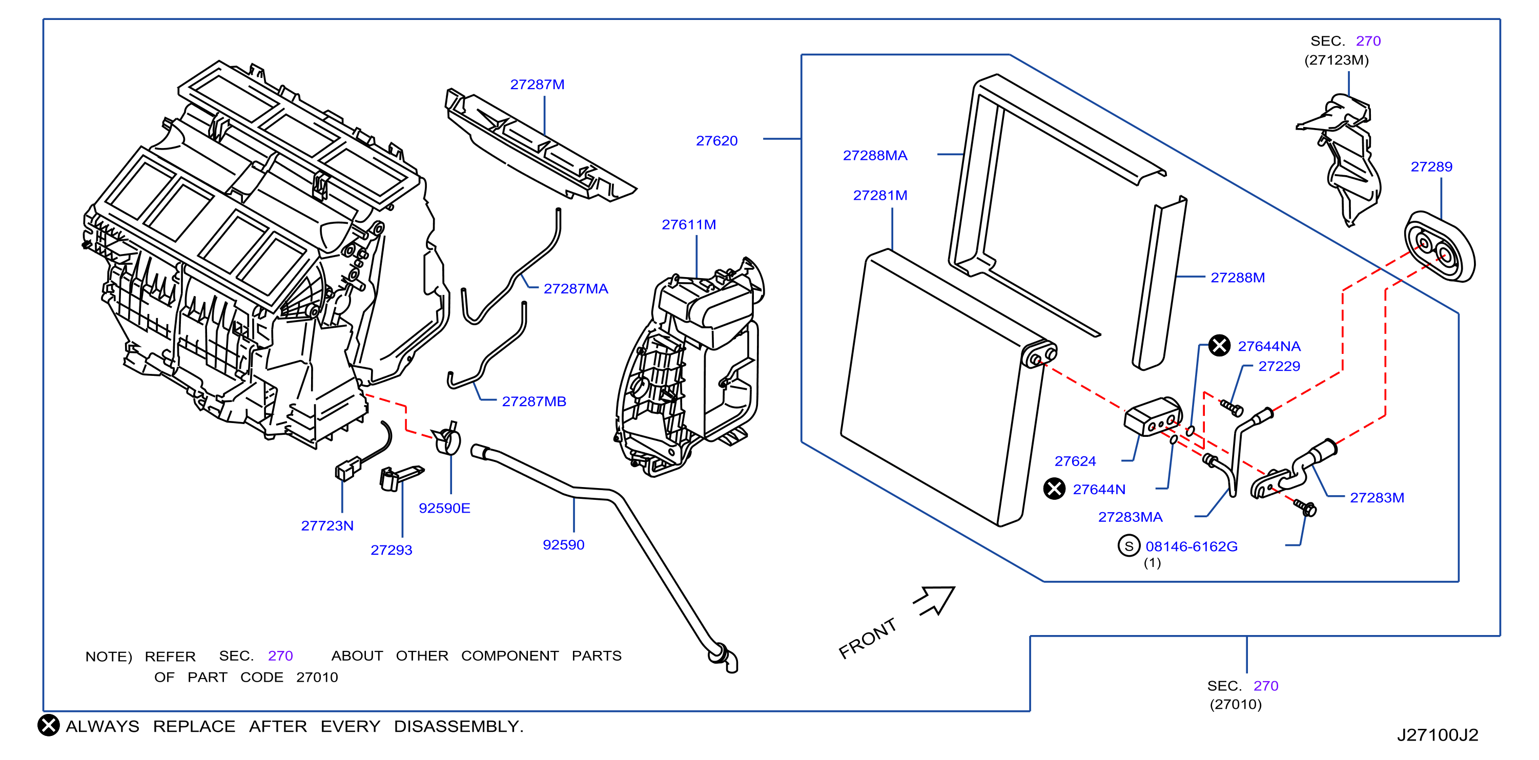 Diagram COOLING UNIT for your INFINITI