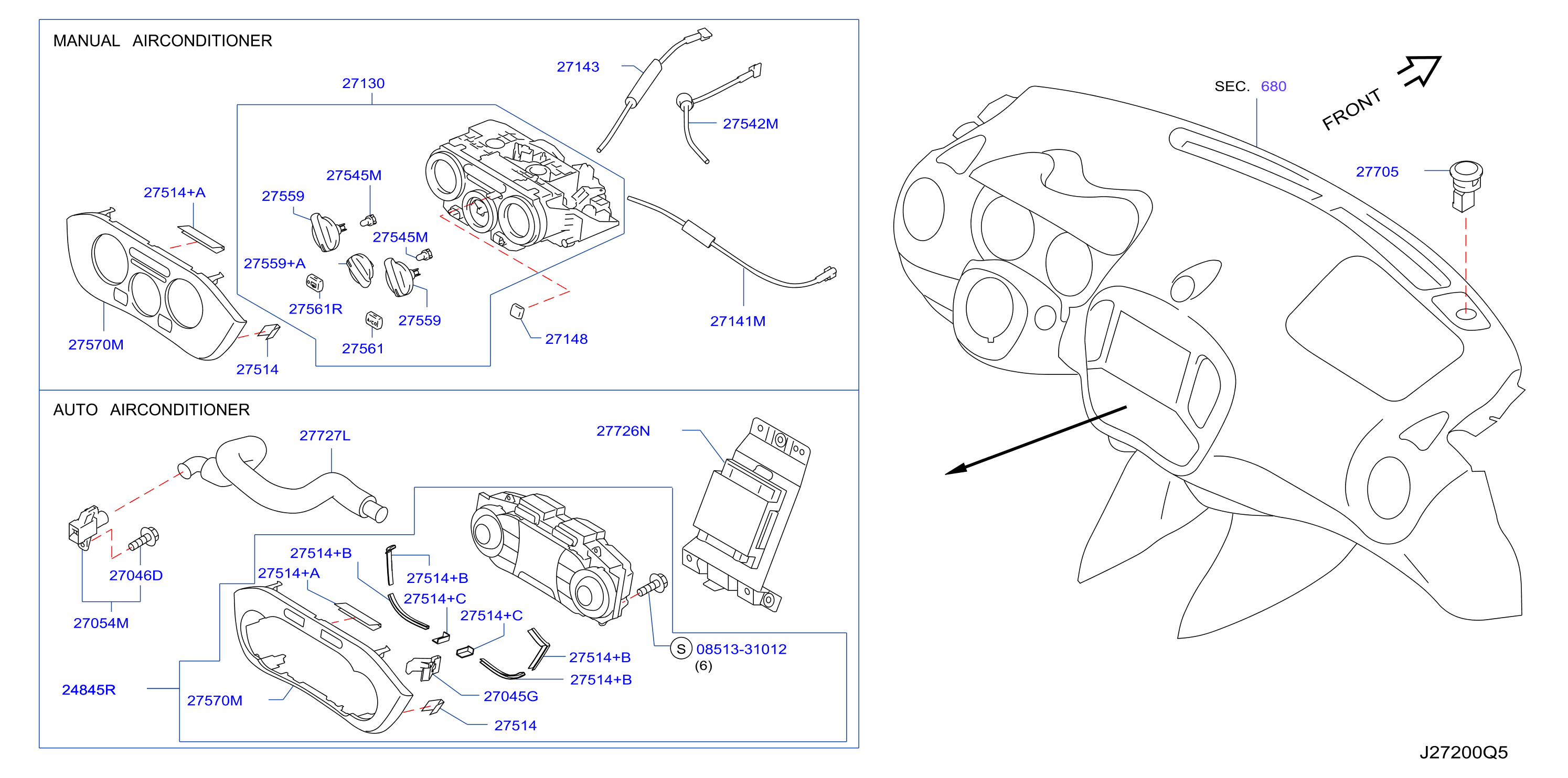 Diagram CONTROL UNIT for your 2021 Nissan Rogue   