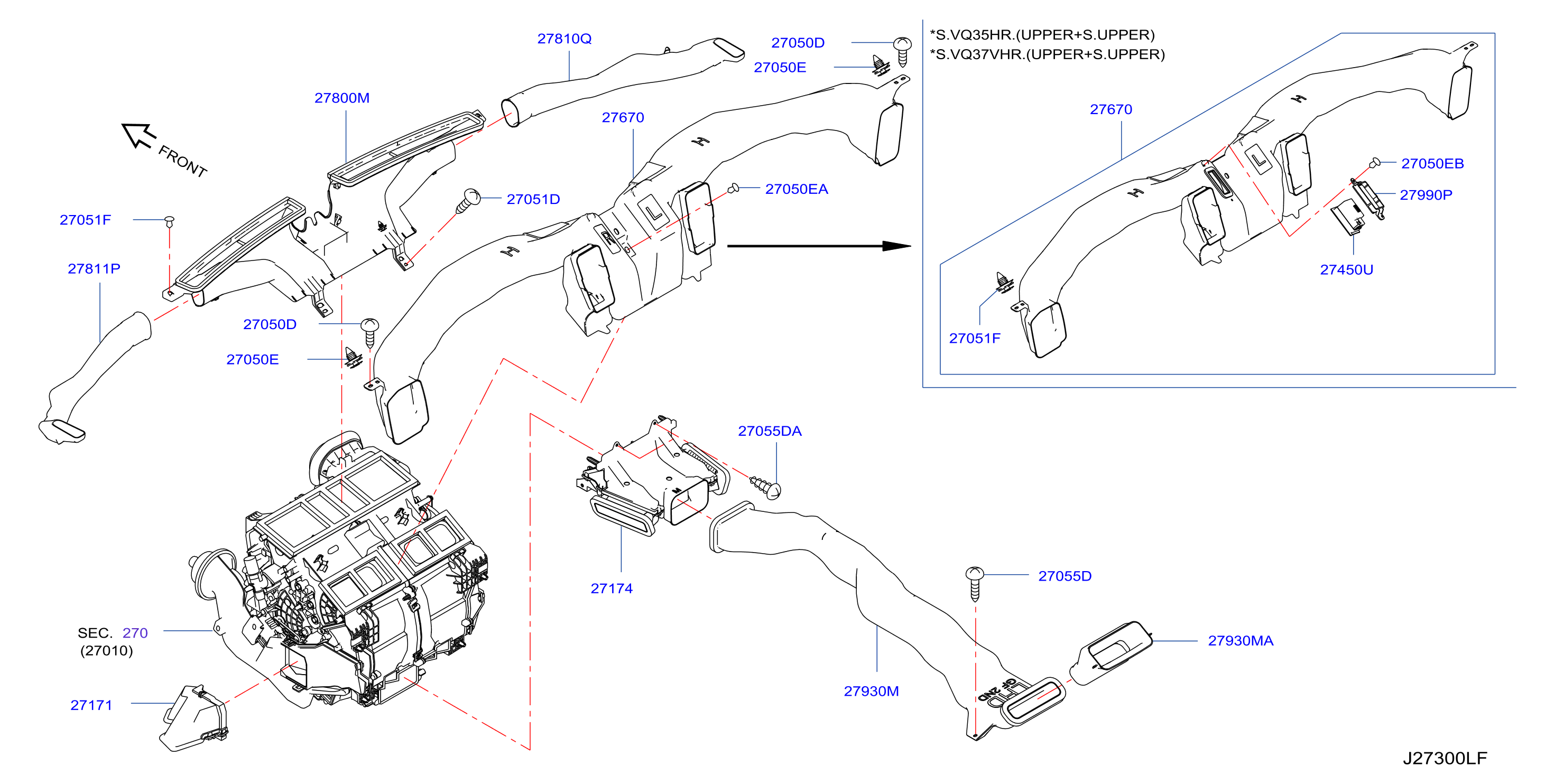 Diagram NOZZLE & DUCT for your INFINITI